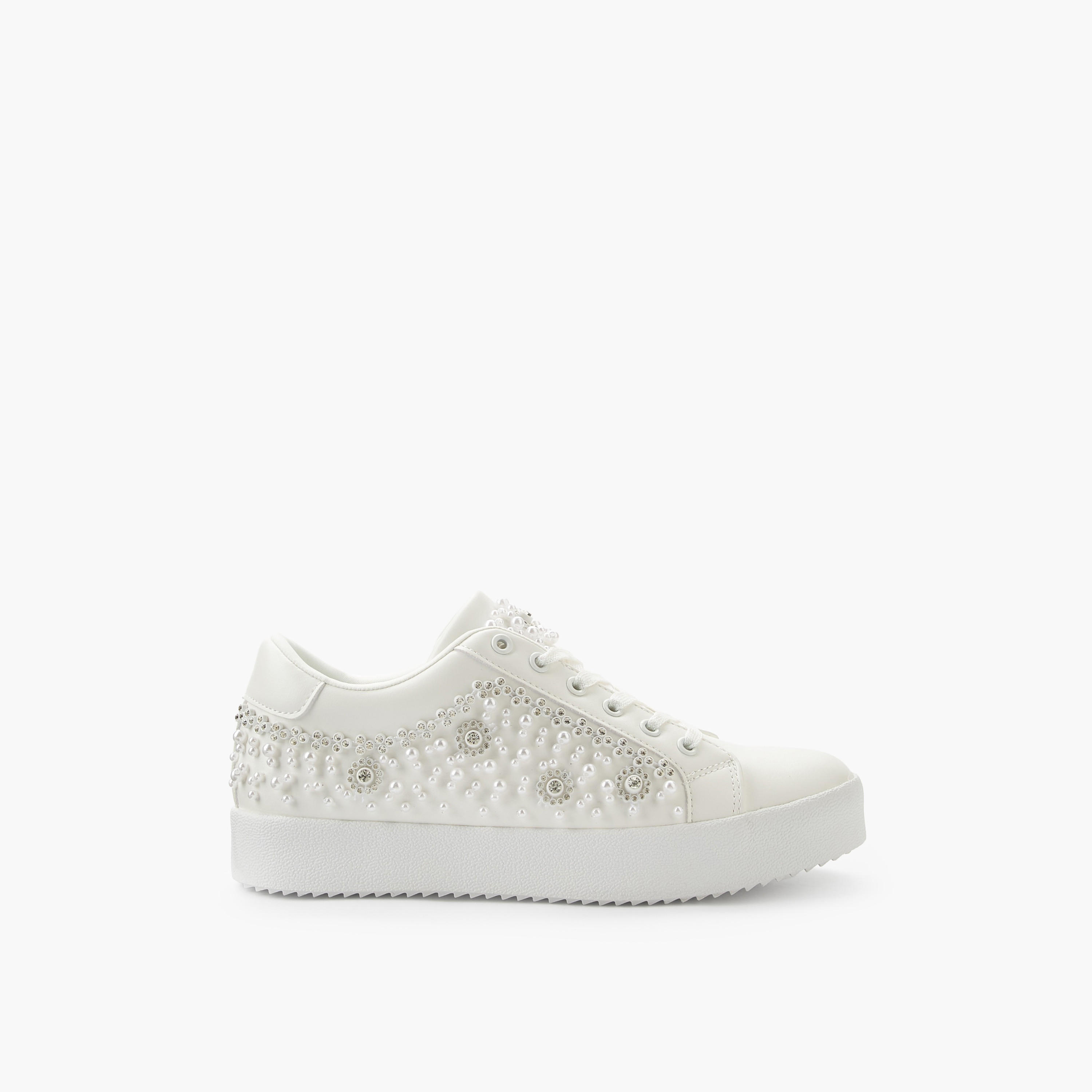 Celeste Women Embellished Lace-Up Sneakers-women-shoes-sneakers-image-3