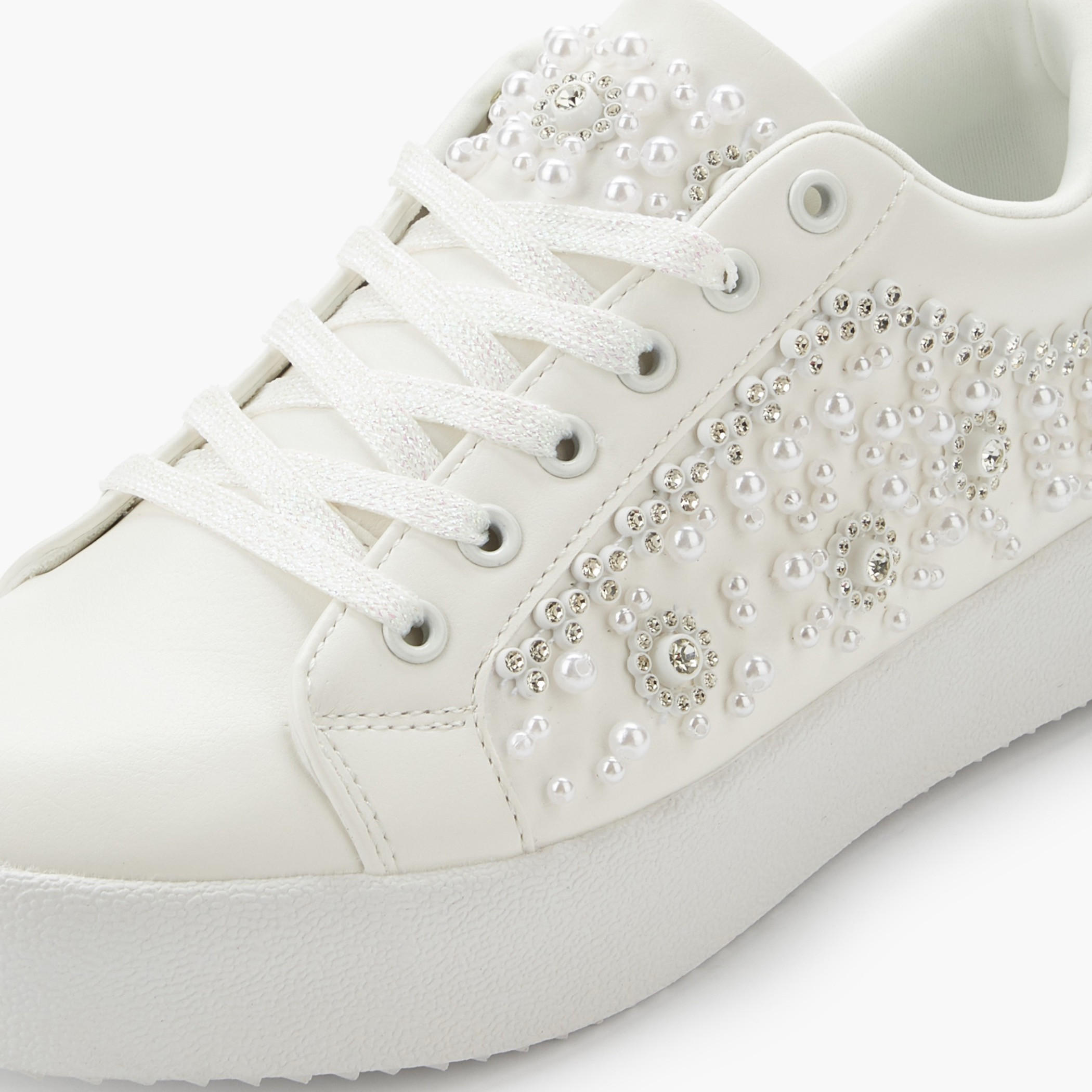 Celeste Women Embellished Lace-Up Sneakers-women-shoes-sneakers-image-5