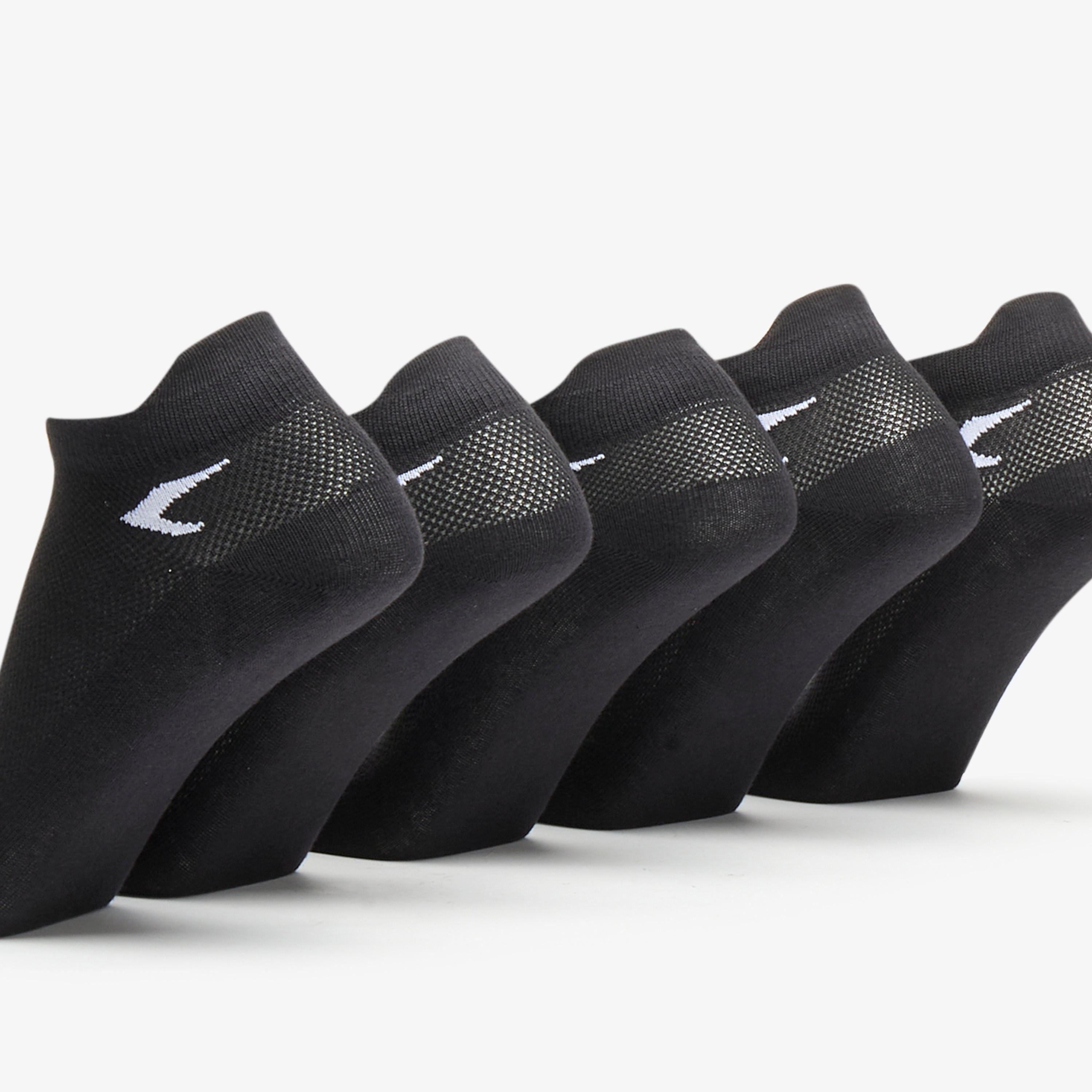 Dash Logo Print Ankle Length Socks - Set of 5-men-socks-image-3