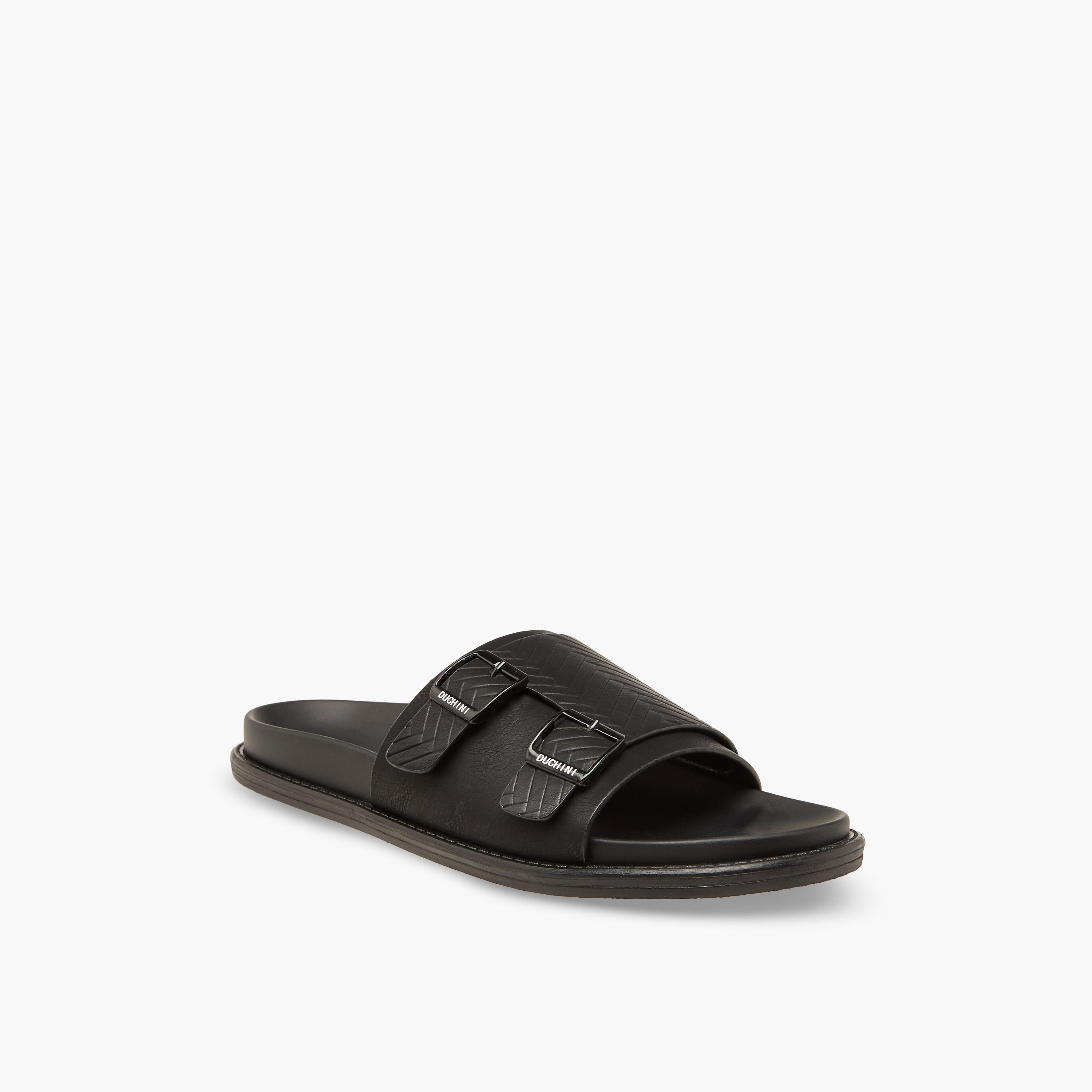 Duchini Men Buckle Accent Comfort Sandals-men-shoes-sandals-image-2