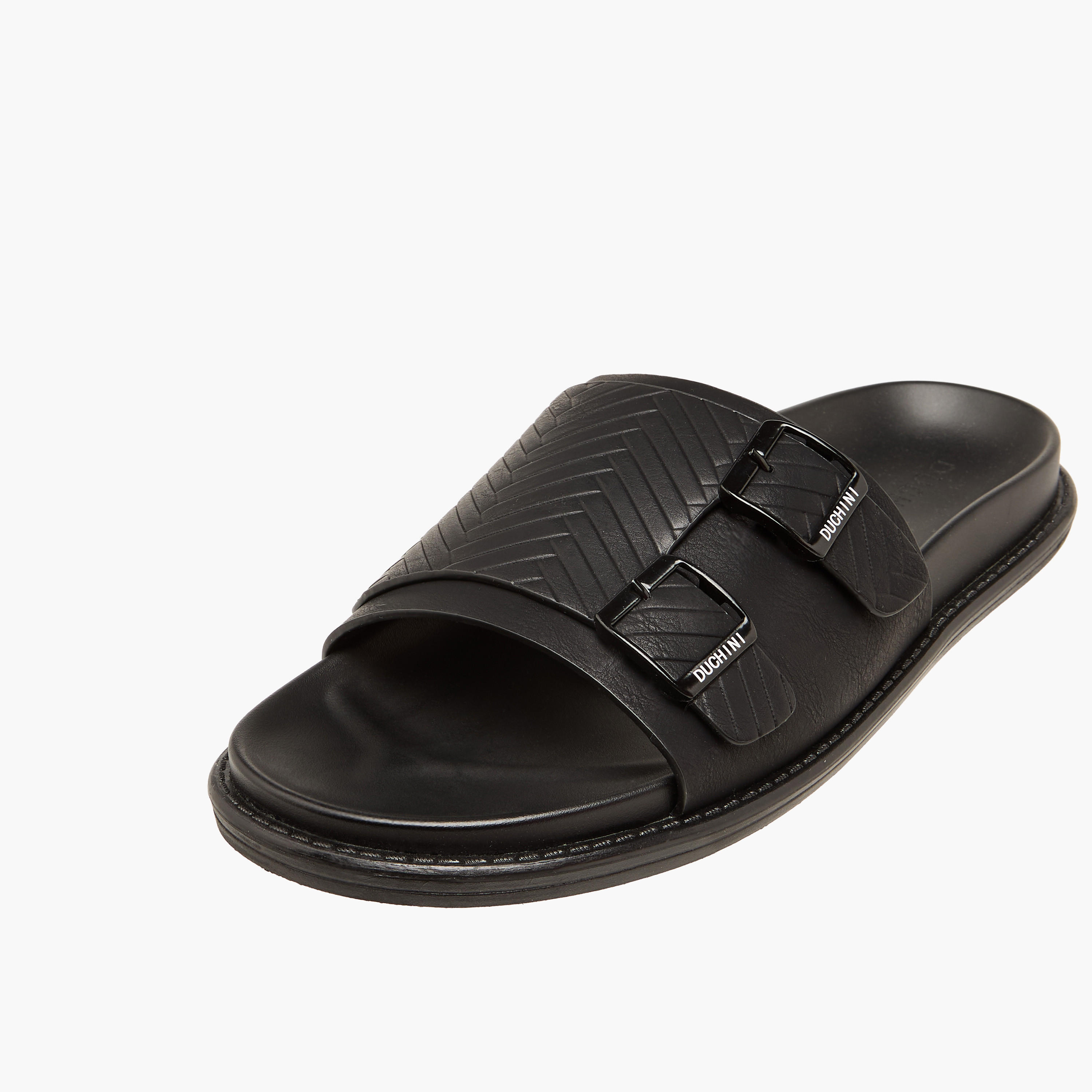Duchini Men Buckle Accent Comfort Sandals-men-shoes-sandals-image-4