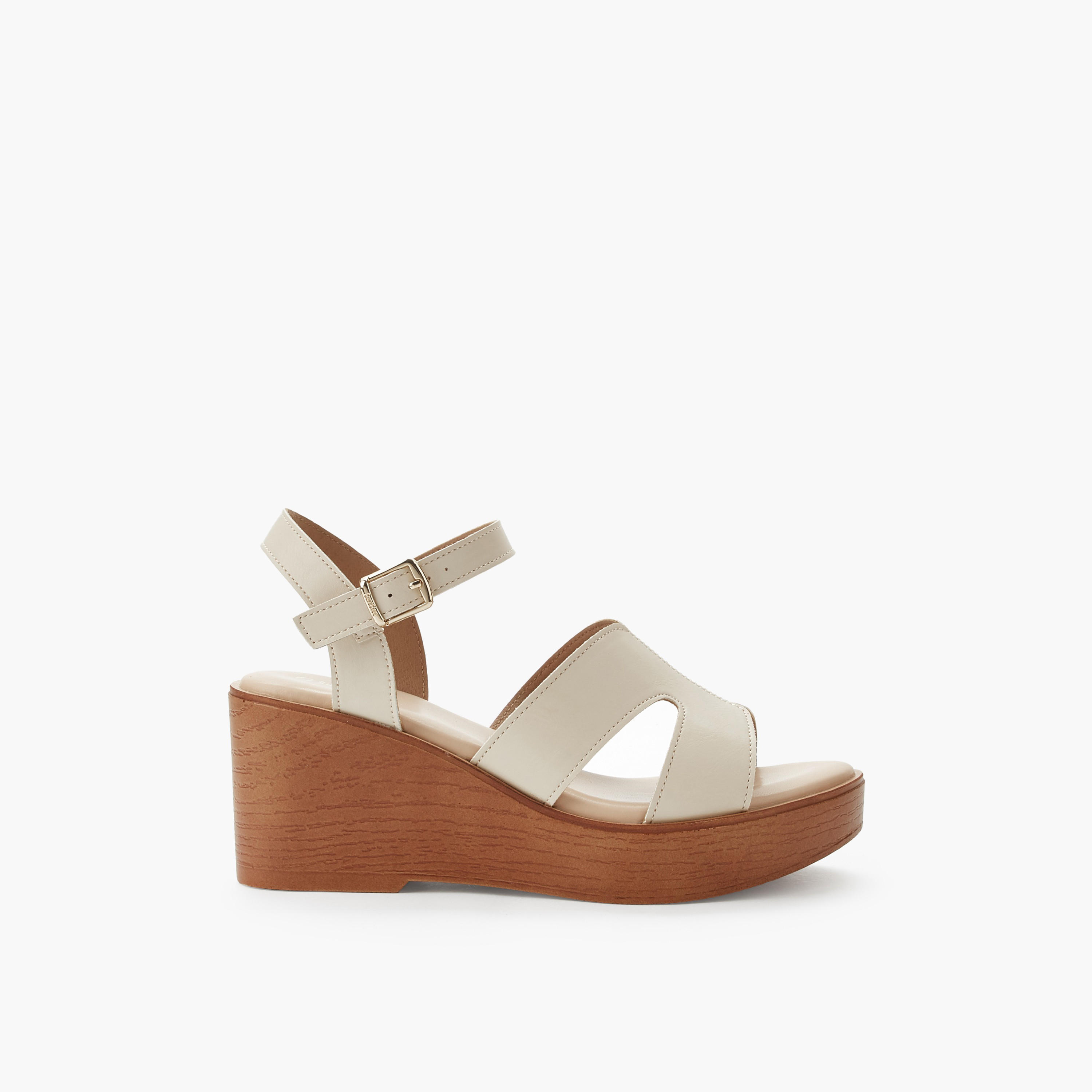Surestep Women Light weight Ankle Strap Wedge Heel Sandals-women-shoes-sandals-heeled-image-3