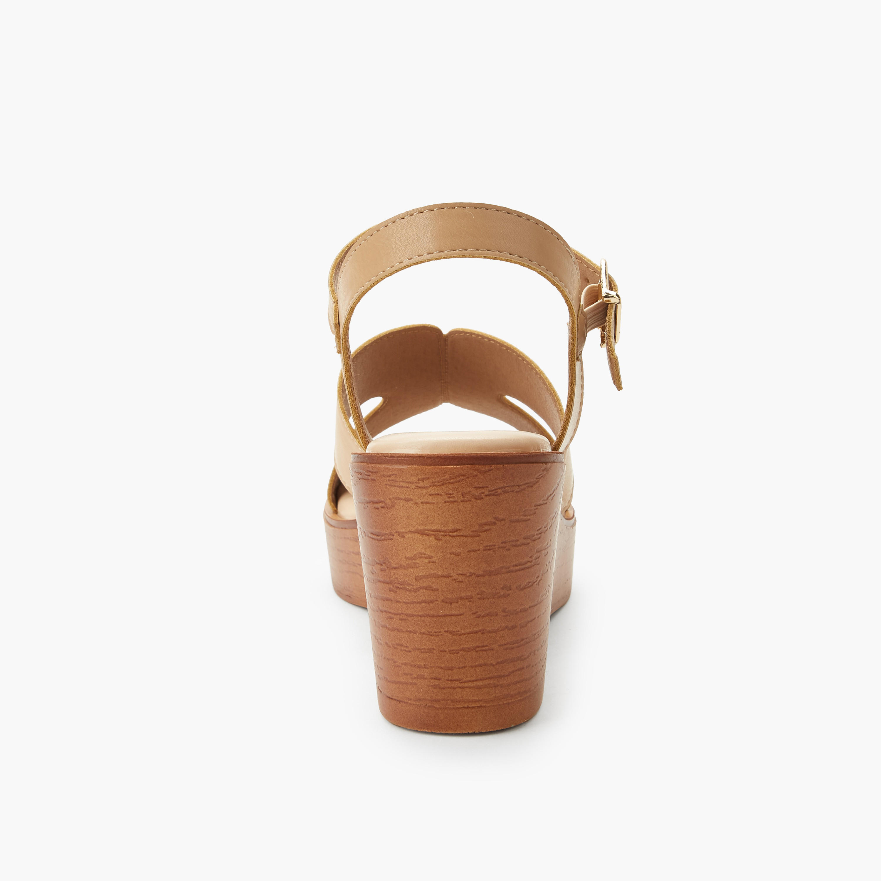 Surestep Women Light weight Ankle Strap Wedge Heel Sandals-women-shoes-sandals-heeled-image-4