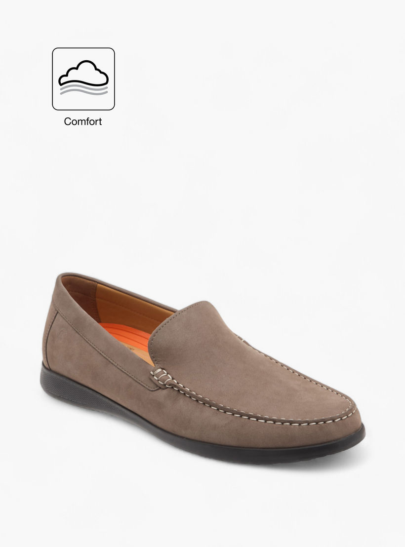 Le Confort Leather Solid Slip-On Comfort Moccasins-men-shoes-loafersandmoccasins-image-2