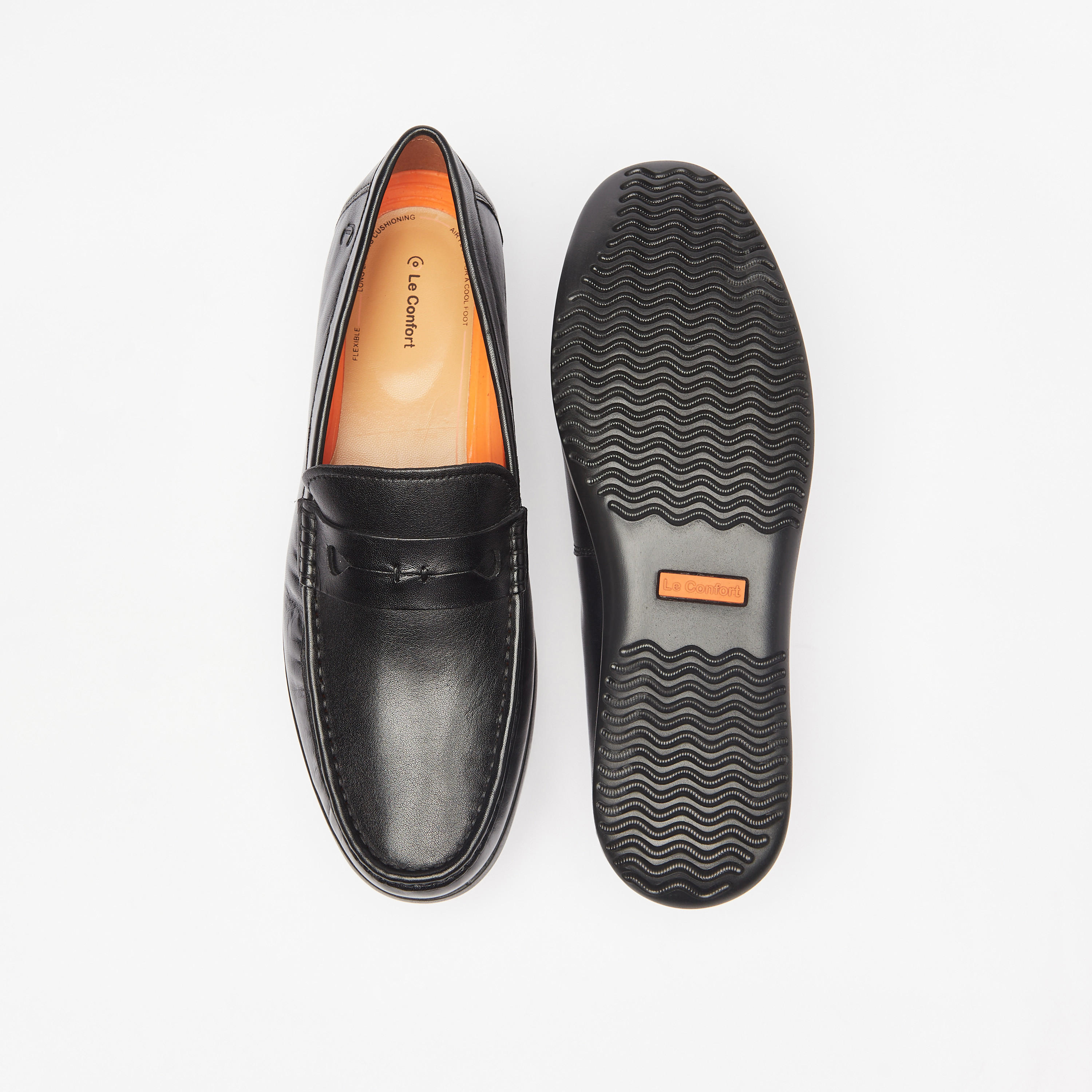 حذاء سهل الارتداء جلد سادة من لو كونفورت -men-shoes-formalshoes-image-4