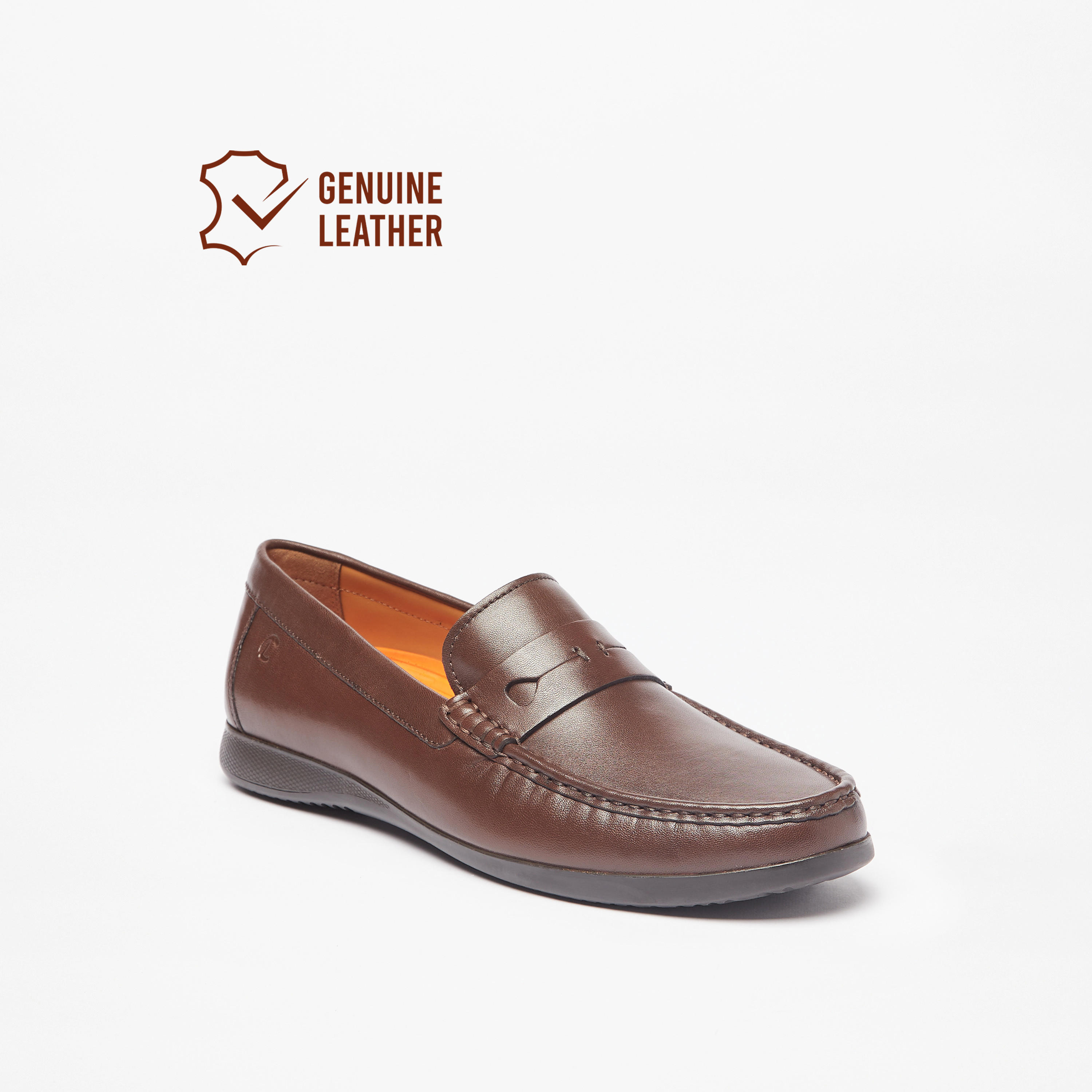 حذاء سهل الارتداء جلد سادة من لو كونفورت -men-shoes-formalshoes-image-1