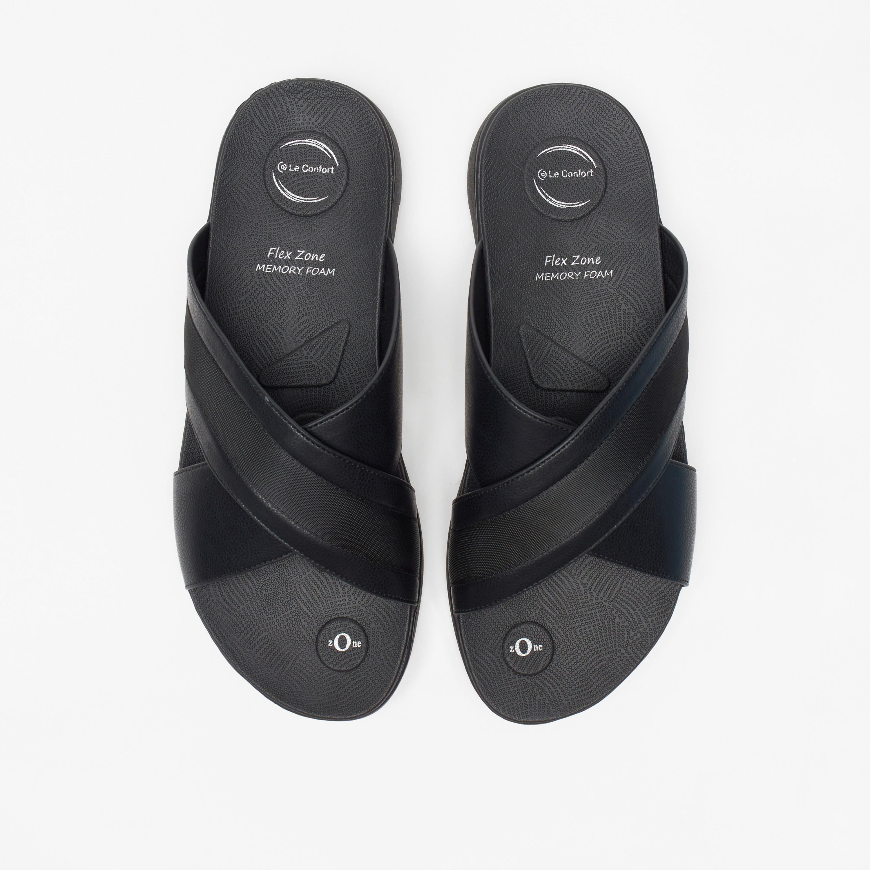 Le Confort Solid Slip-On Comfort Sandal-men-shoes-sandals-image-1