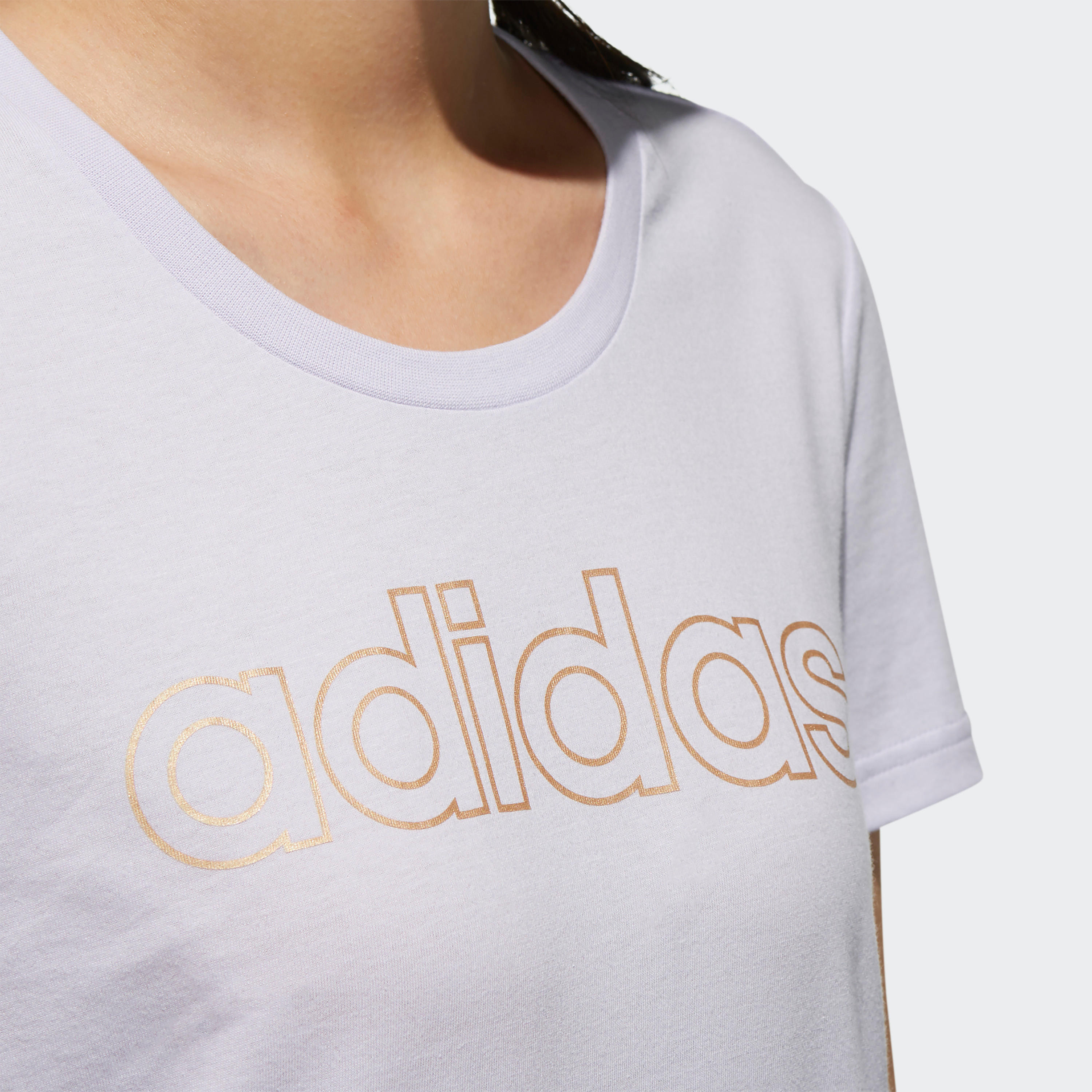 تيشيرت بياقة مستديرة وأكمام قصيرة وطبعات من أديداس-women-clothing-sportswearandactivewear-tshirtsandvests-image-4