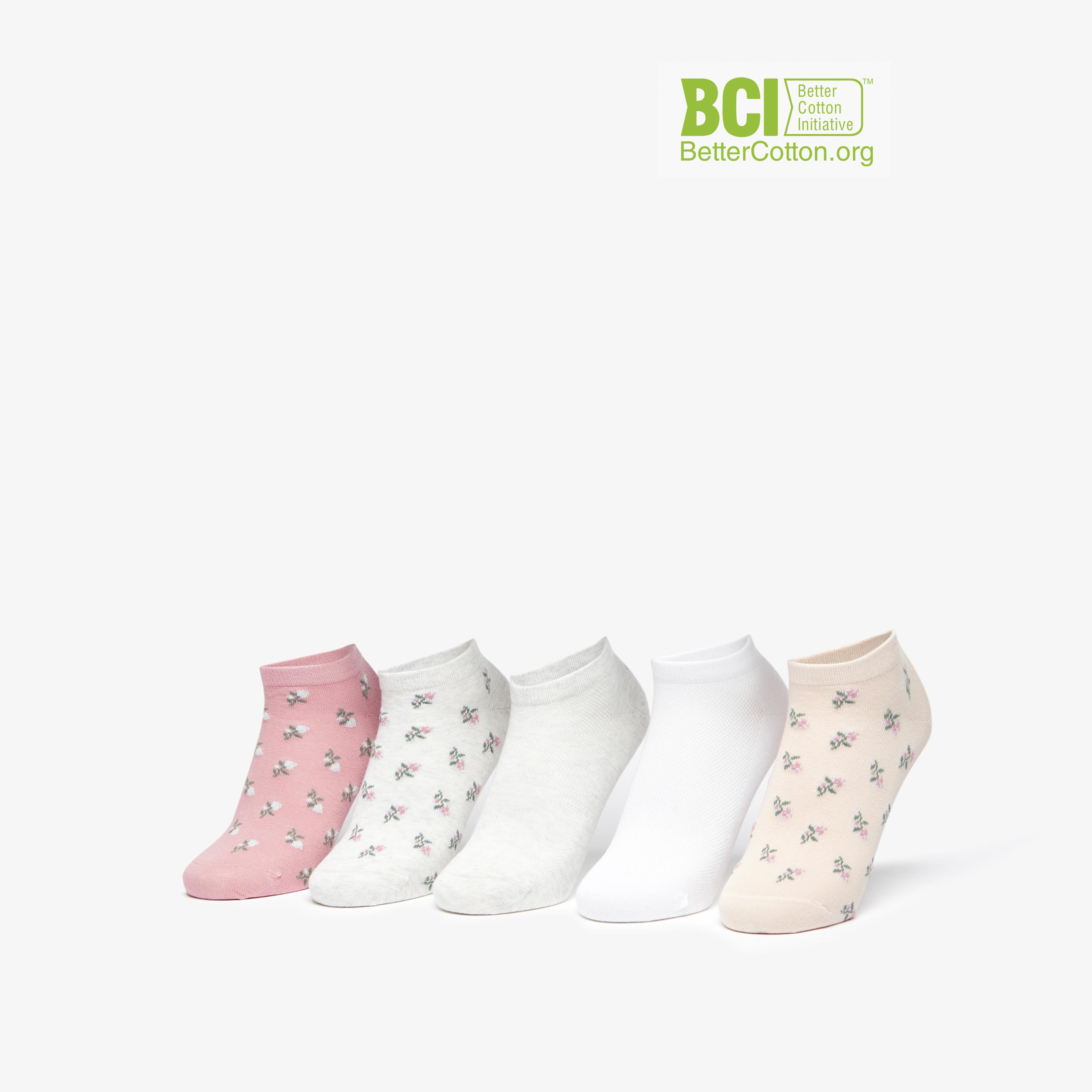 Celeste Assorted Ankle Length Socks - Set of 5-women-socksandstockings-image-1