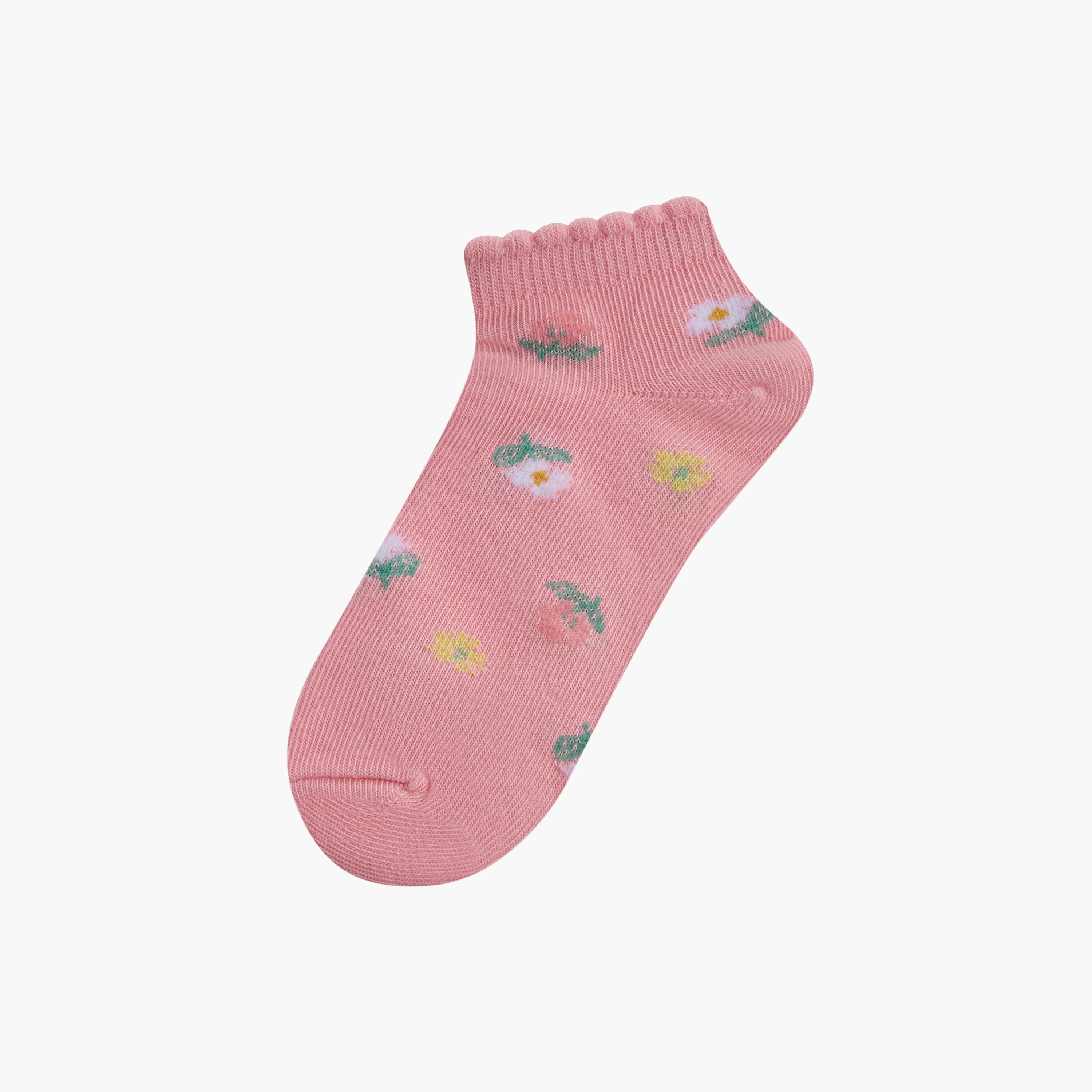 Little Missy Assorted Ankle Length Socks - Set of 5-girls-accessories-socks-image-2