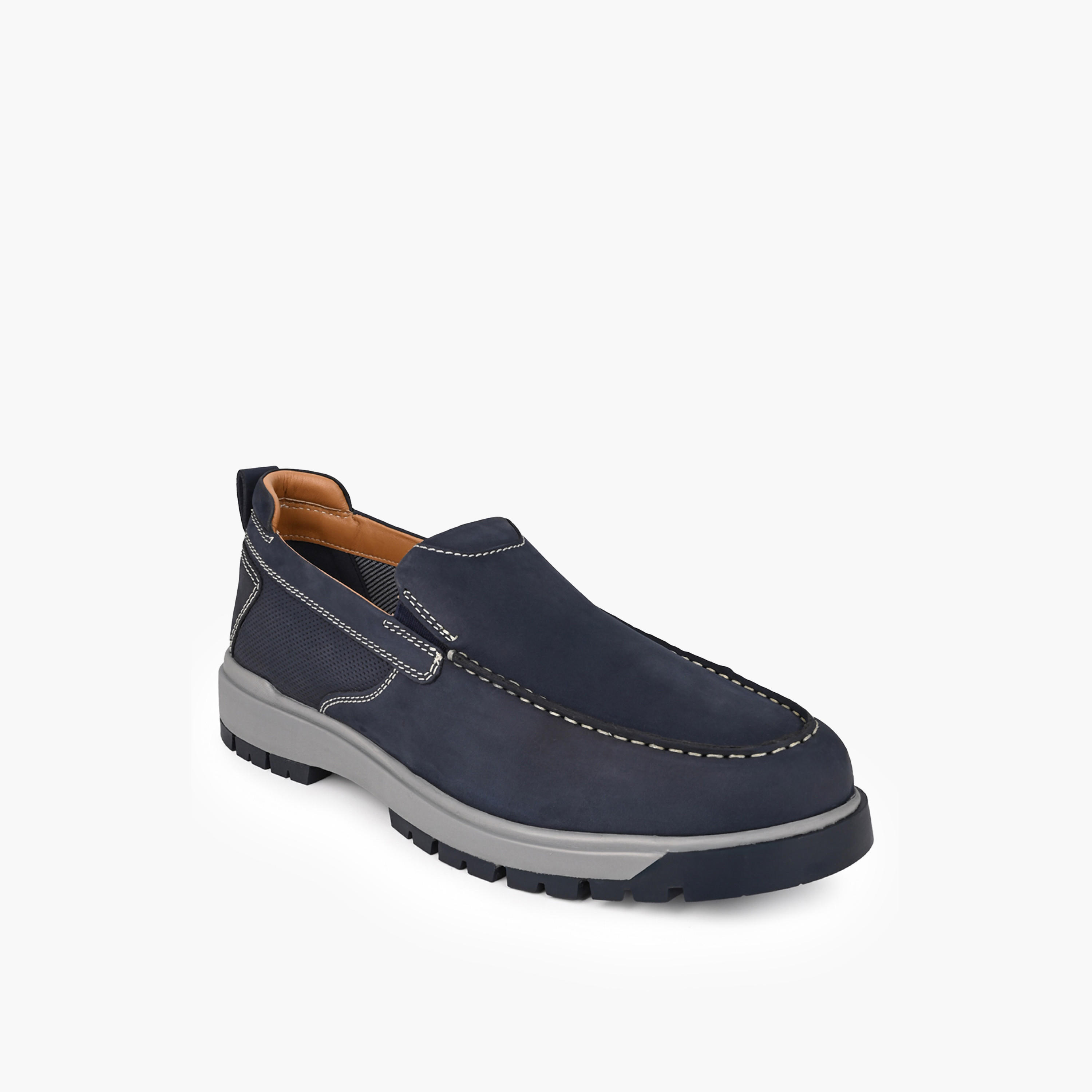 Le Confort Men Genuine Leather Panelled Loafers-men-shoes-loafersandmoccasins-image-2