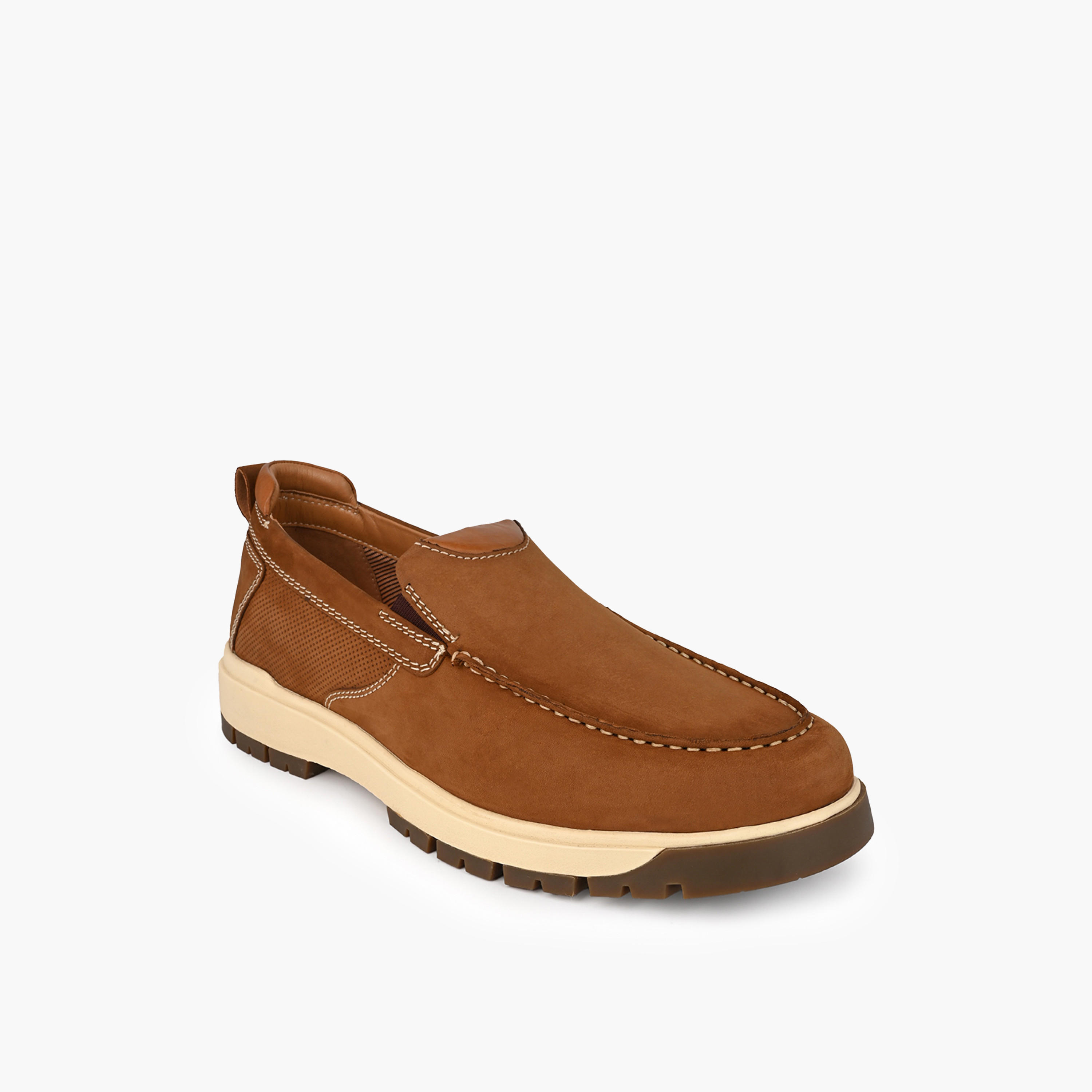 Le Confort Men Genuine Leather Panelled Loafers-men-shoes-loafersandmoccasins-image-2