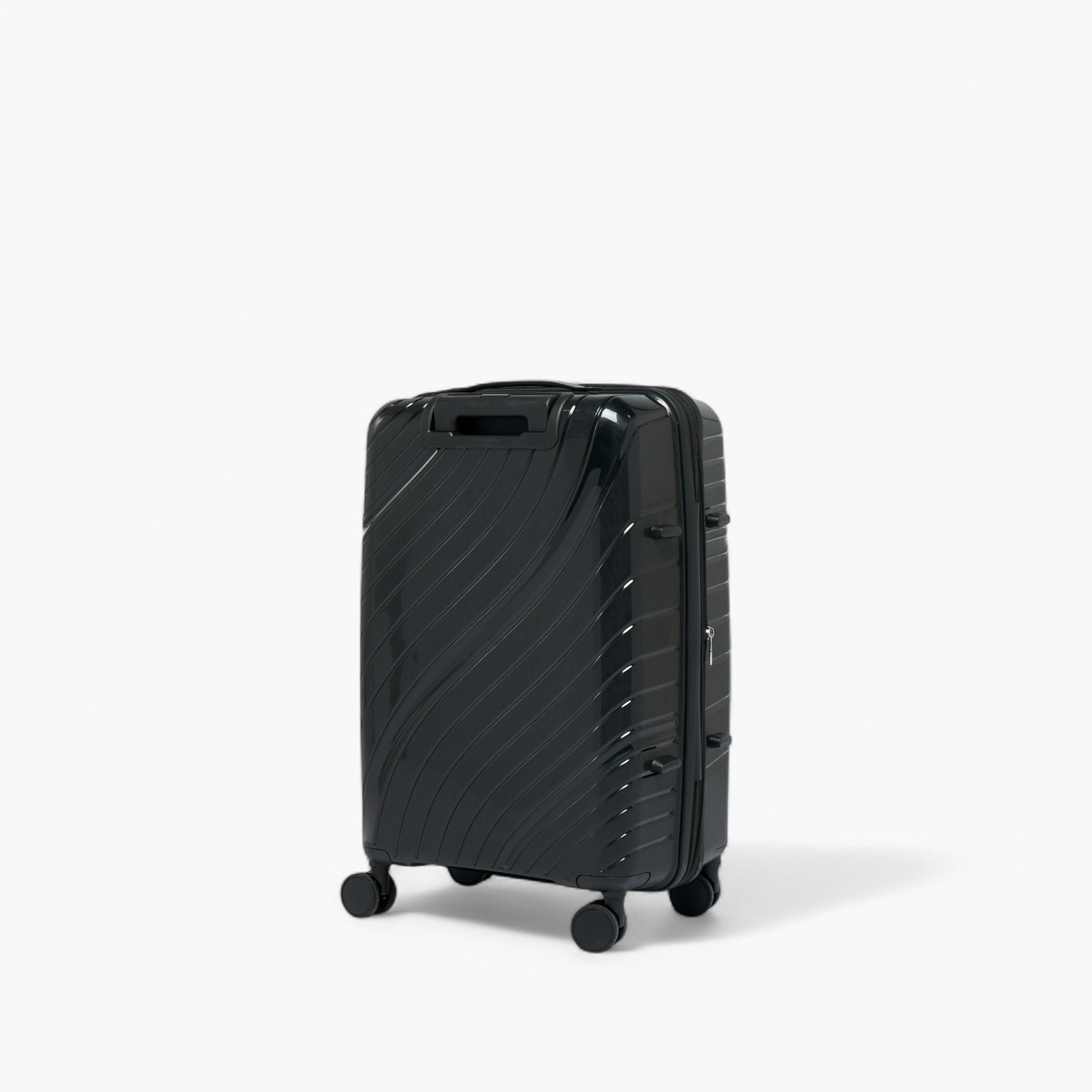 Oaklan by Shoexpress Textured Hardcase Trolley Bag with Retractable Handle - 24 Inches Check-in Bag-travel-luggagesandbags-luggage-image-4