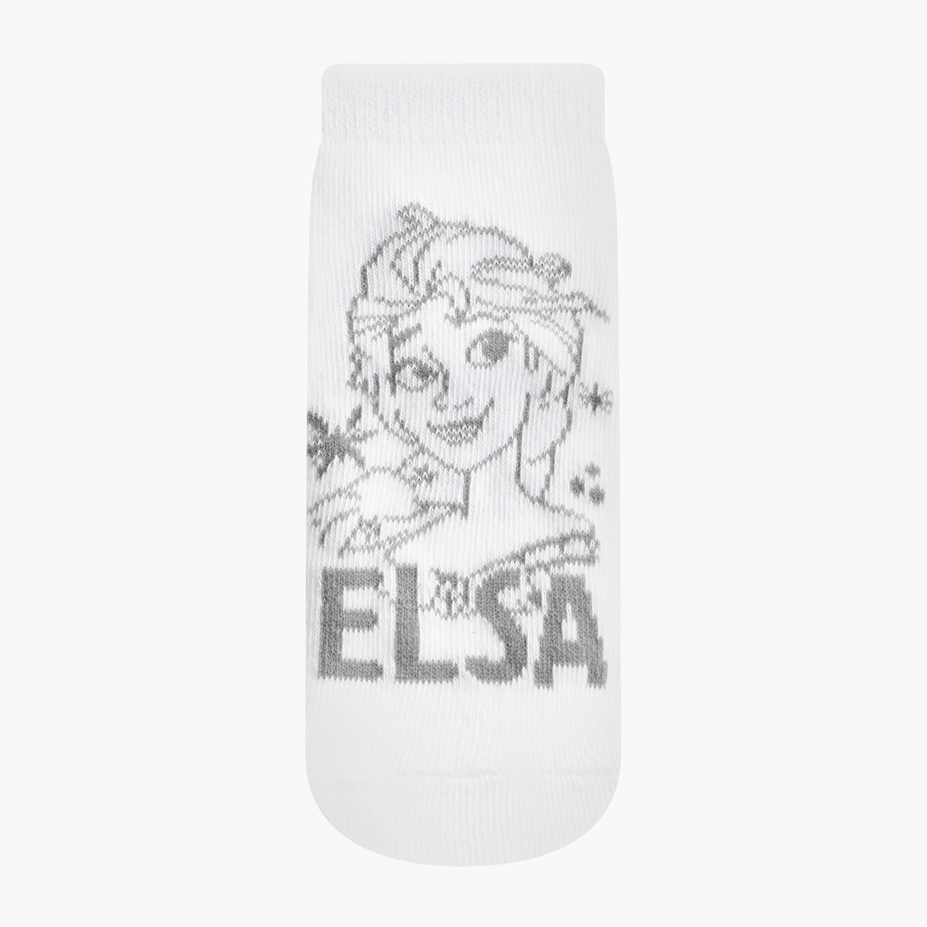 Disney Frozen Print Ankle Length Socks - Set of 3-girls-accessories-socks-image-2