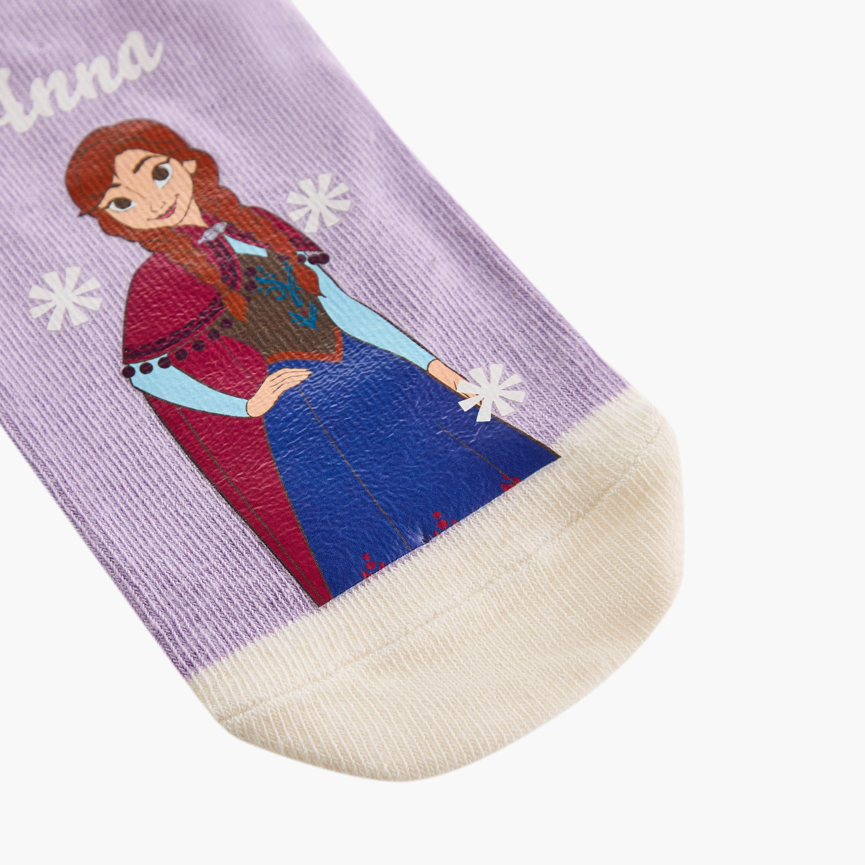Disney Frozen Print Ankle Length Socks - Set of 3-girls-accessories-socks-image-3