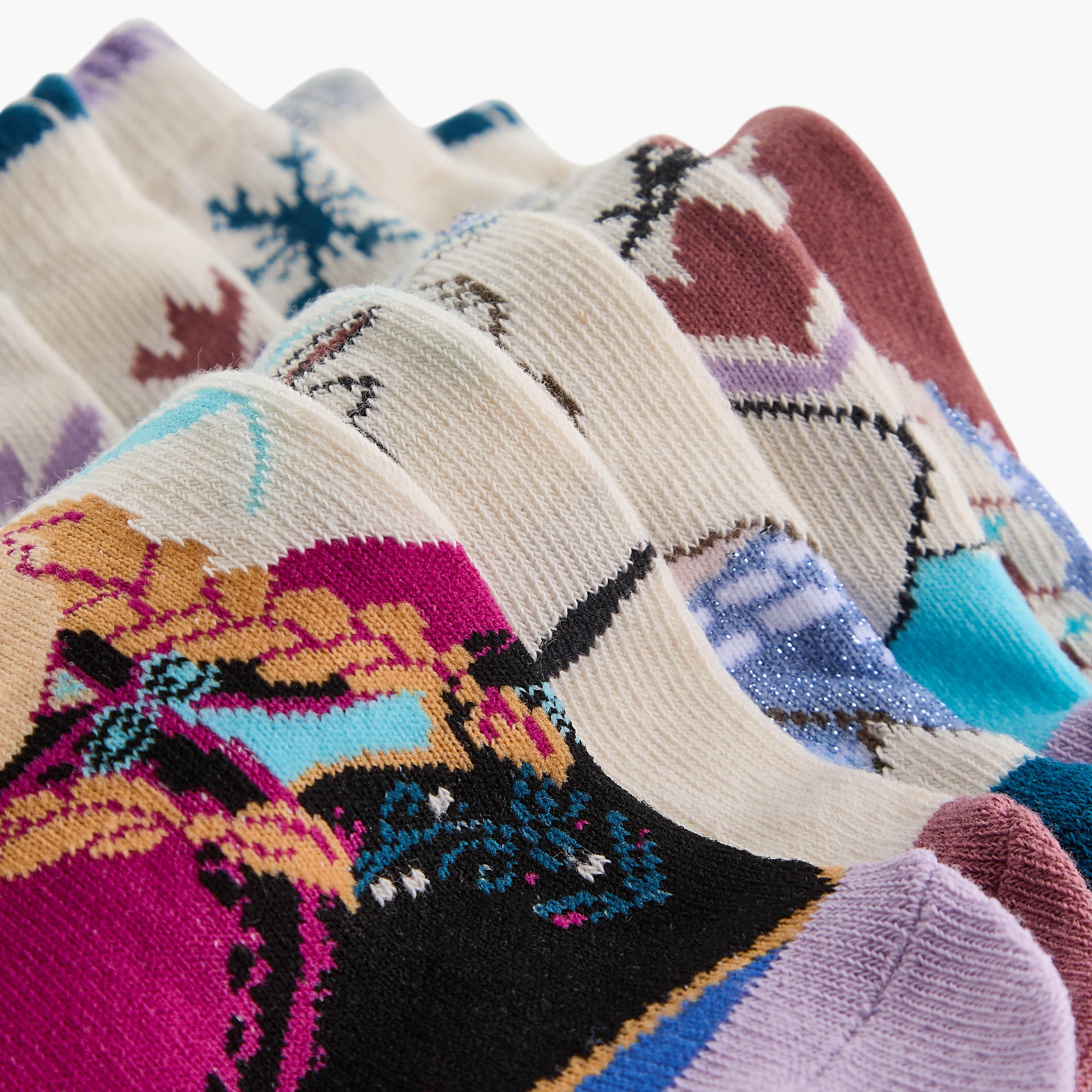 Disney Frozen Print Non Terry Ankle Length Socks - Set of 5-girls-accessories-socks-image-4