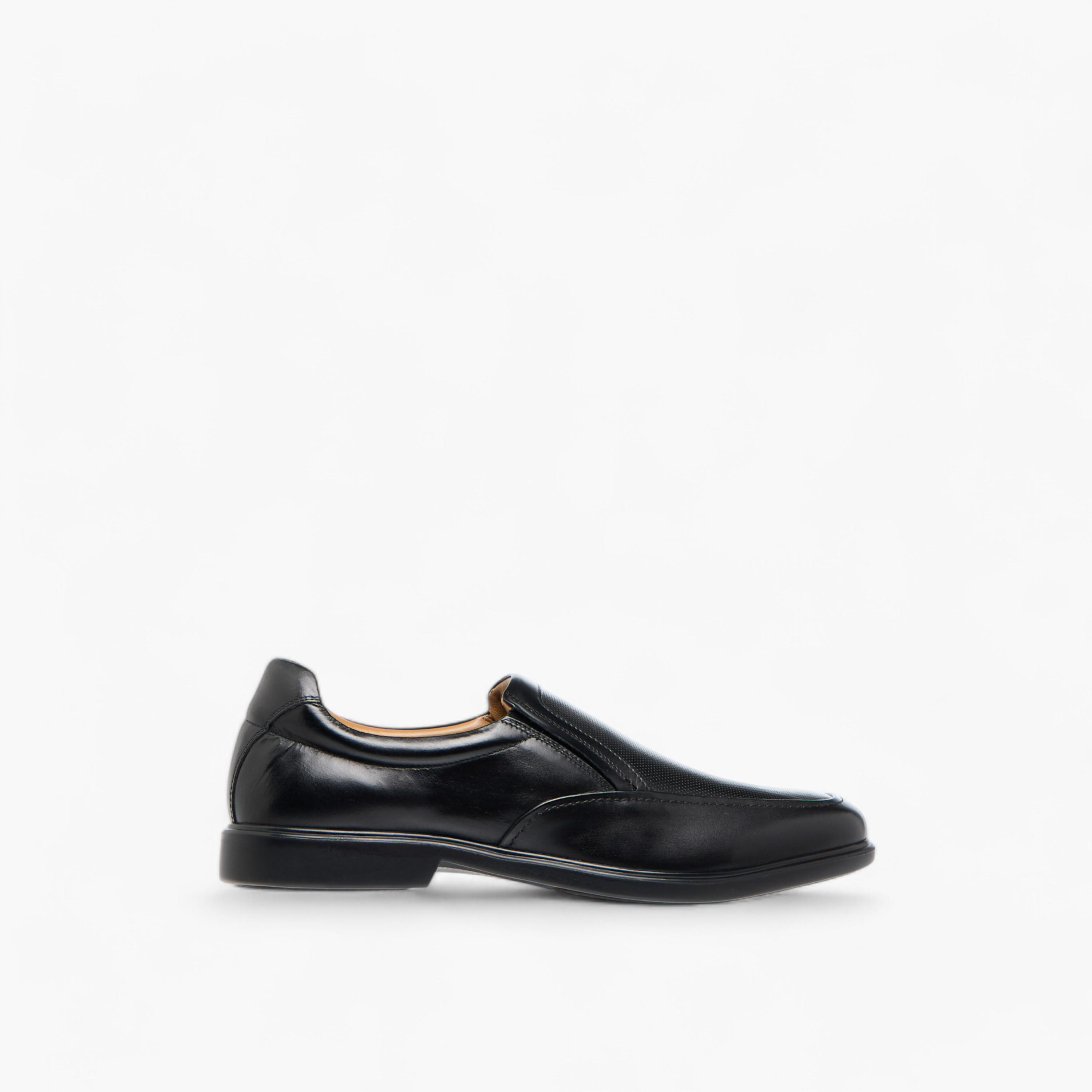Duchini Men's Leather Textured Slip-On Loafers-men-shoes-formalshoes-image-3