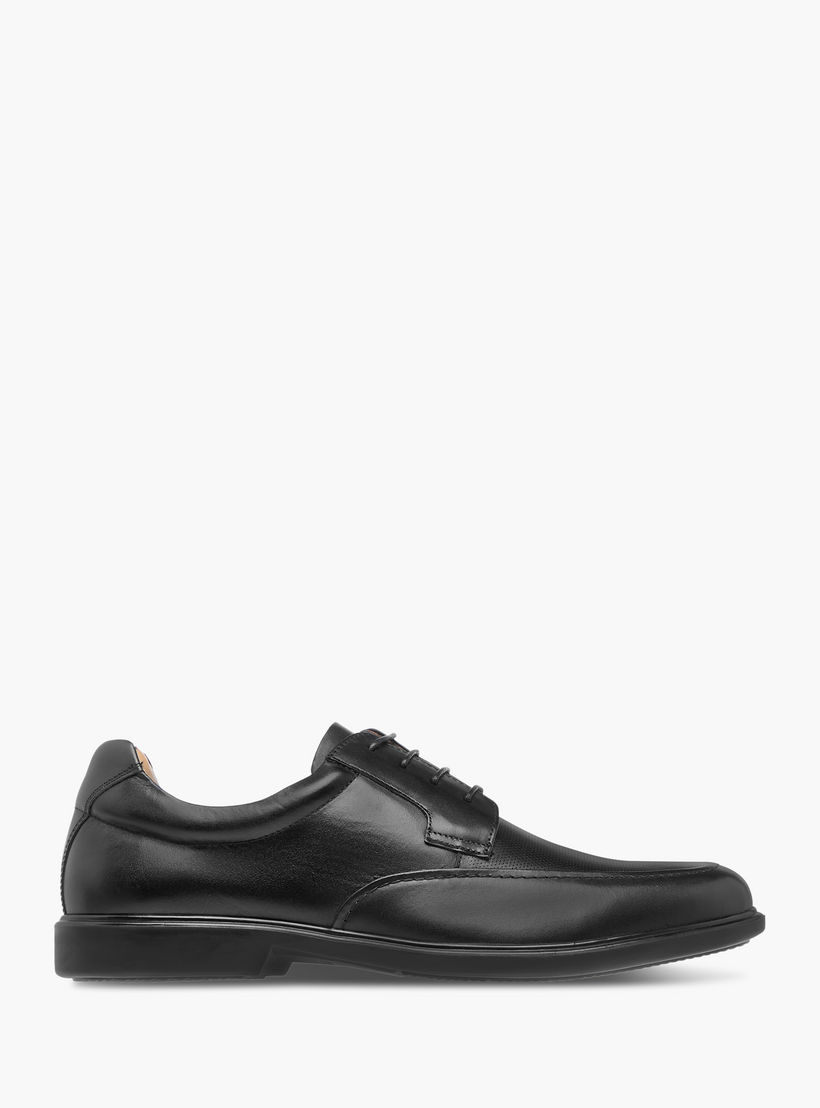 Duchini Men's Leather Textured Lace-Up Derby Shoes-men-shoes-formalshoes-image-3