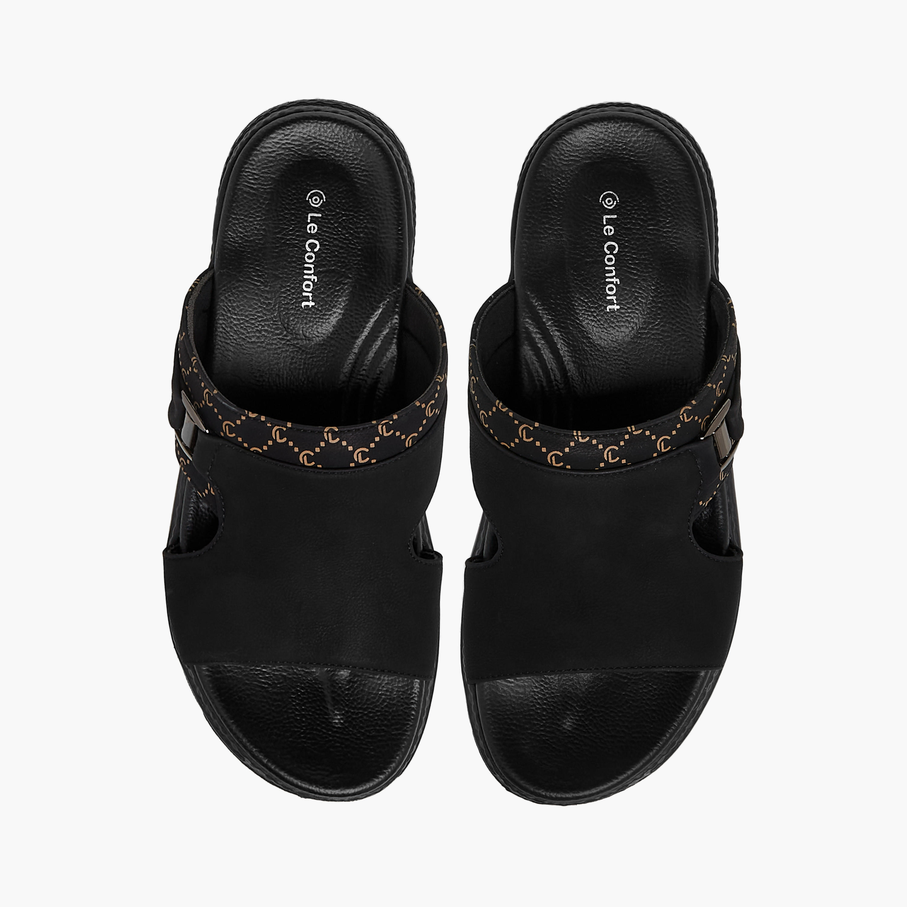 Le Confort Panelled Slip-On Sandals-men-shoes-sandals-image-1