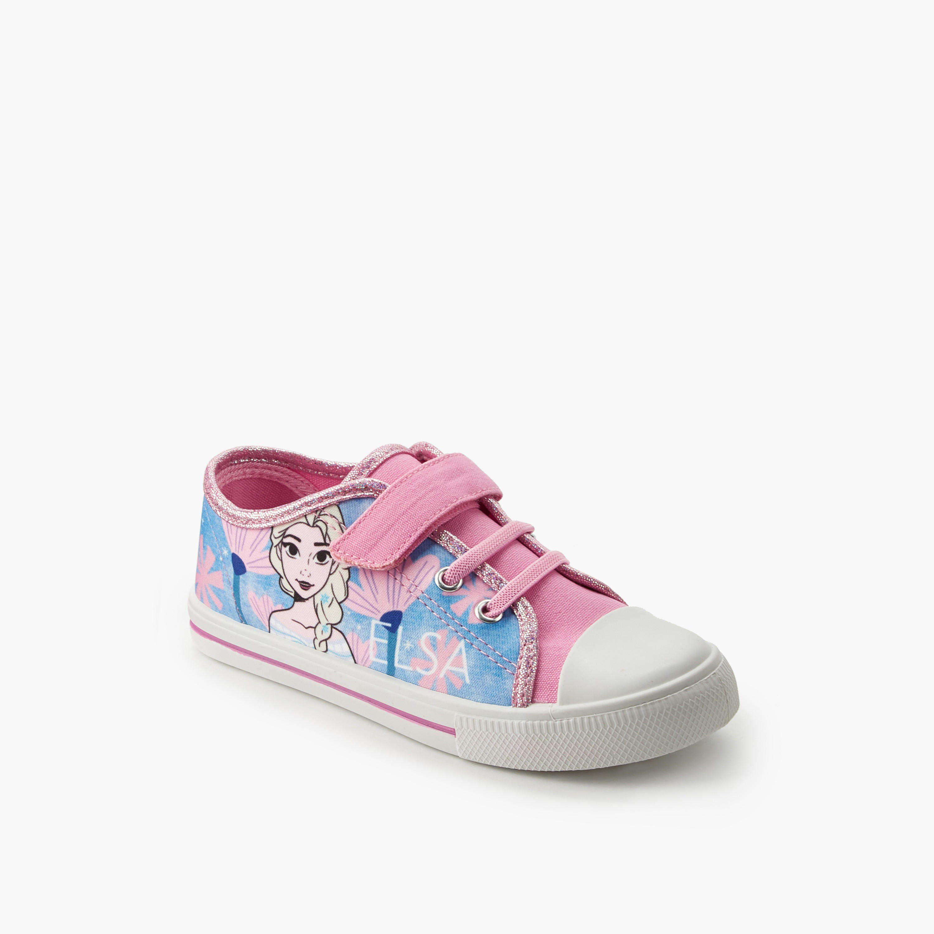 حذاء سنيكرز كانفاس بطبعات فروزن للبنات-girls-shoes-sneakers-image-2