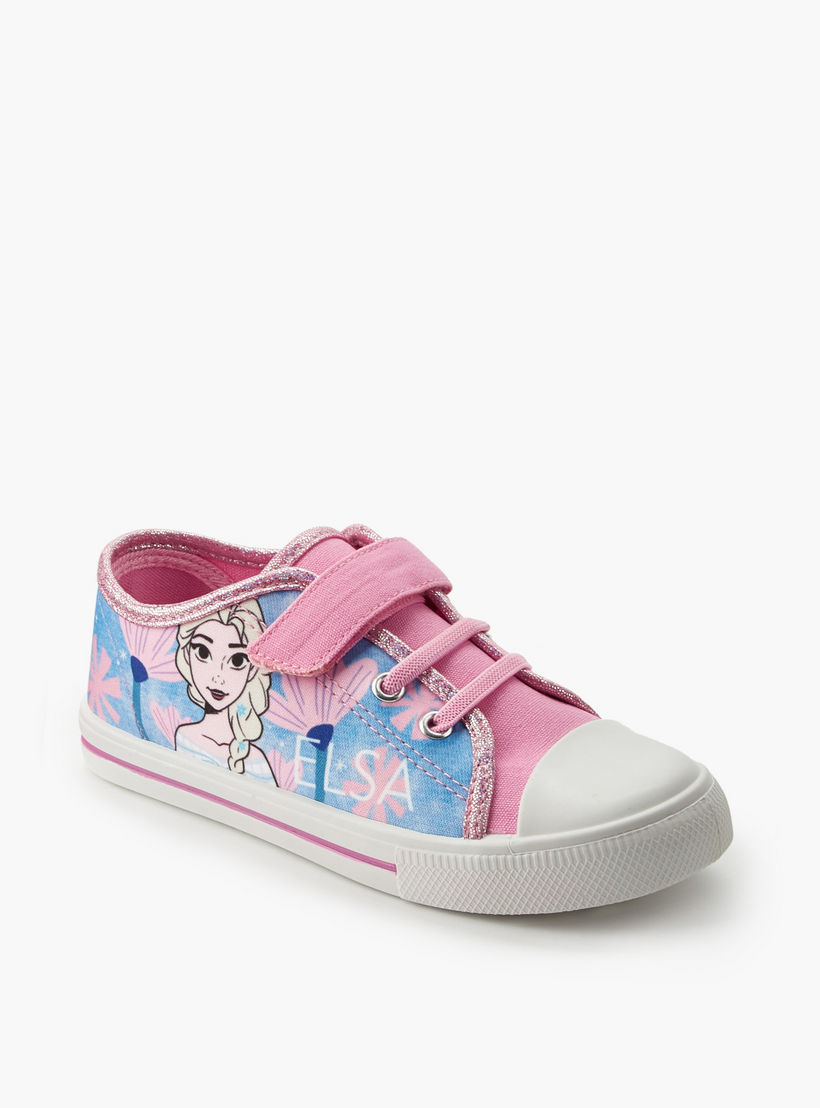 حذاء سنيكرز كانفاس بطبعات فروزن للبنات-girls-shoes-sneakers-image-2