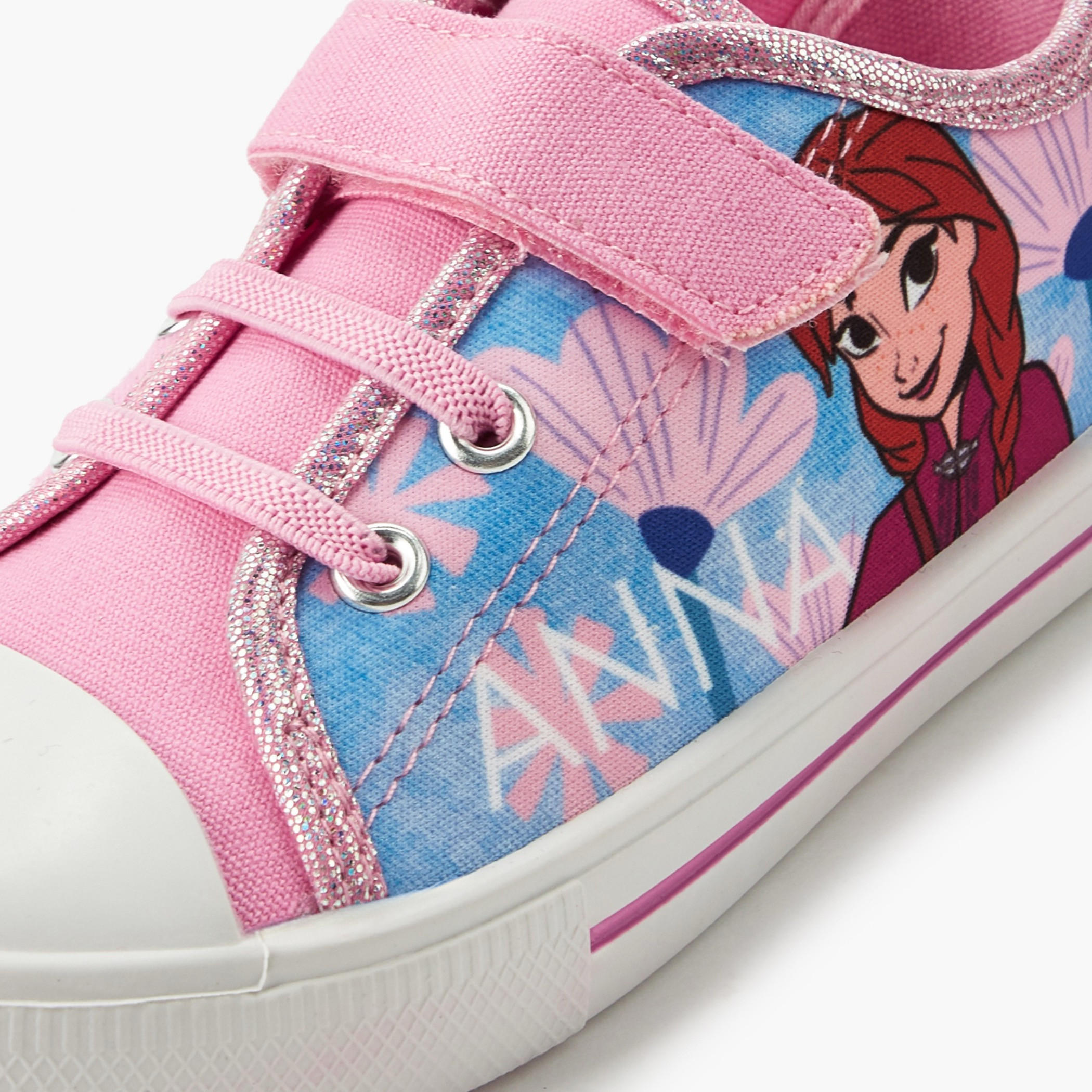 حذاء سنيكرز كانفاس بطبعات فروزن للبنات-girls-shoes-sneakers-image-4