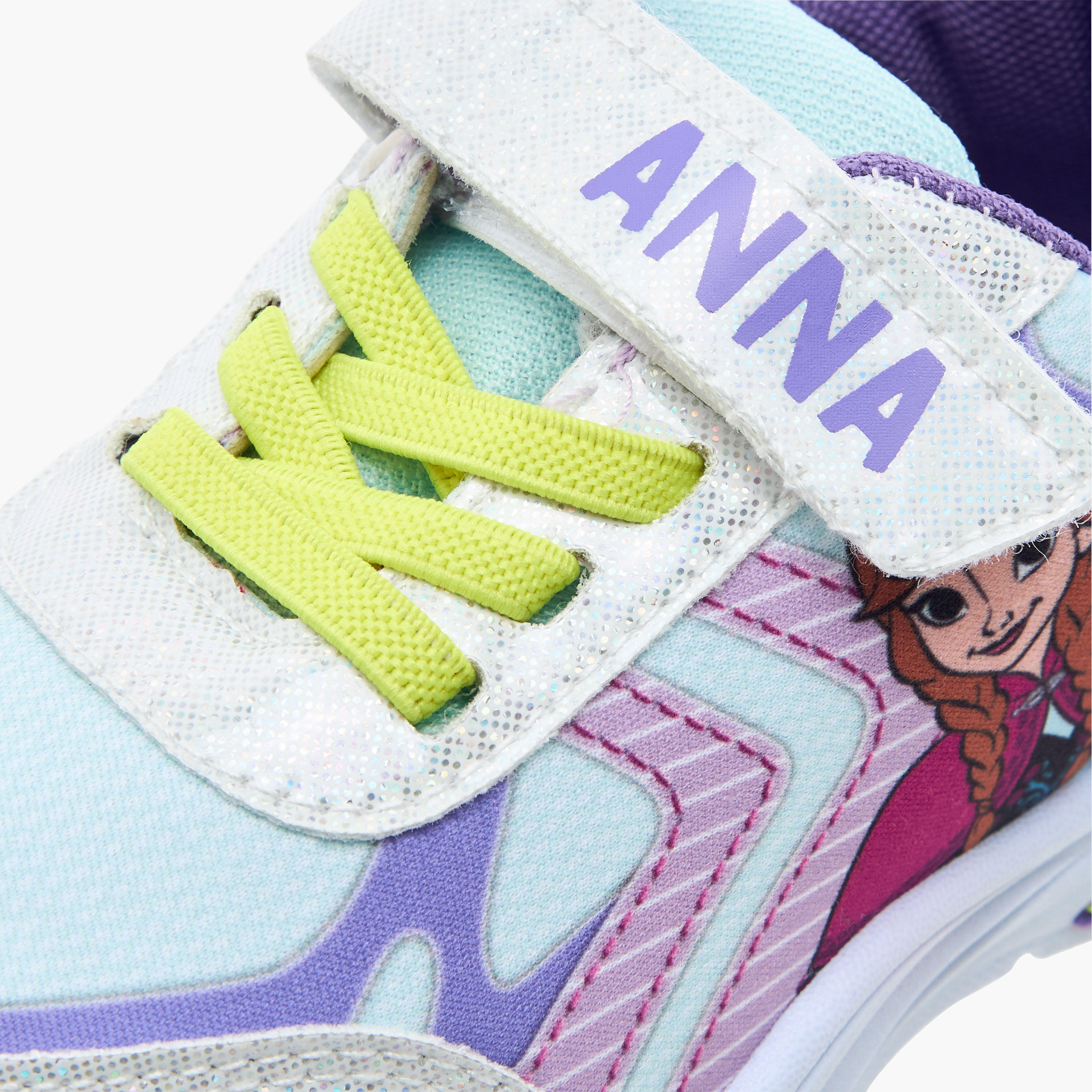 Disney Elsa Printed Light-Up Sneakers with Hook and Loop Closure-girls-shoes-sneakers-image-5