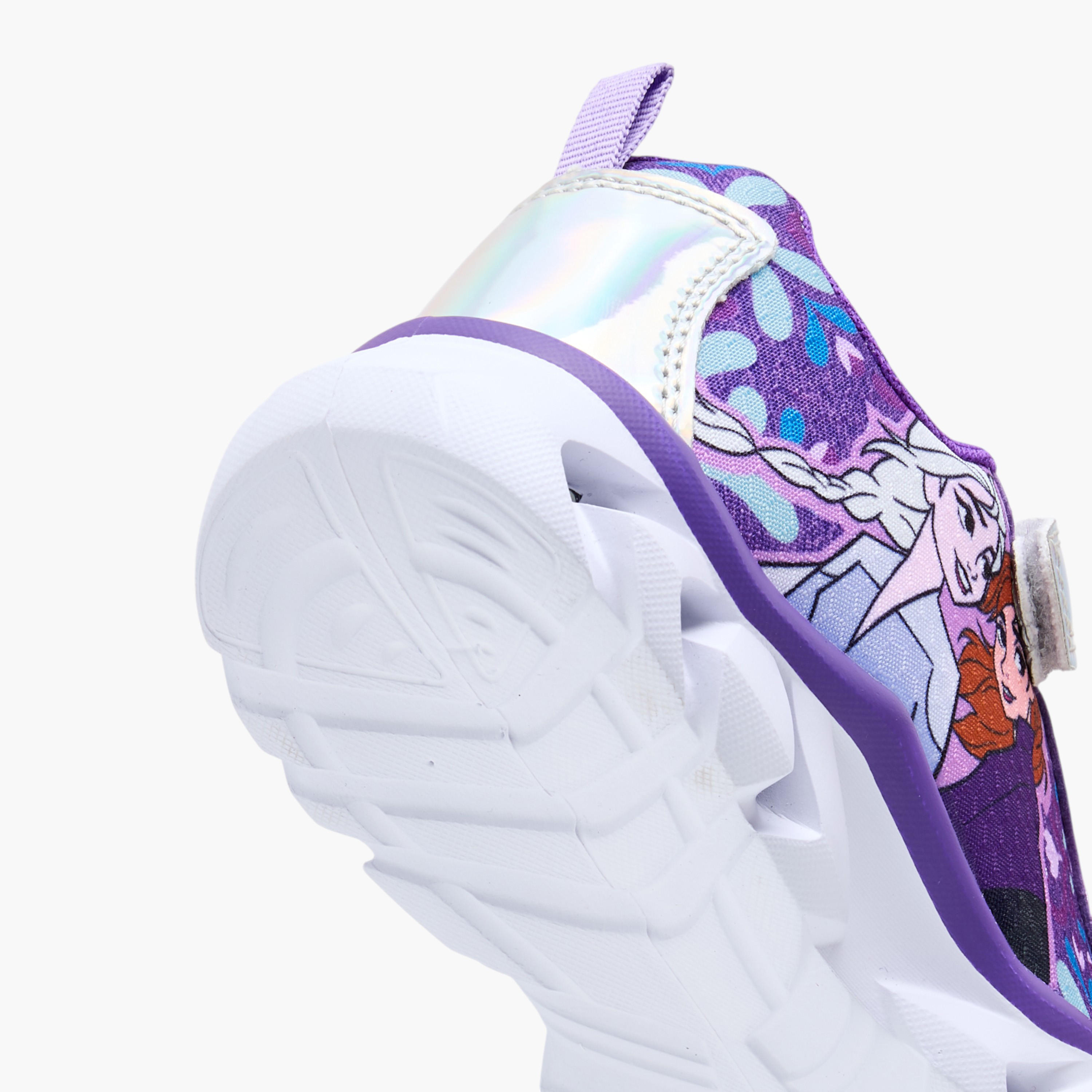 Disney Girls Frozen Hook & Loop Light-Up Ankle Sneakers-girls-shoes-sneakers-image-6