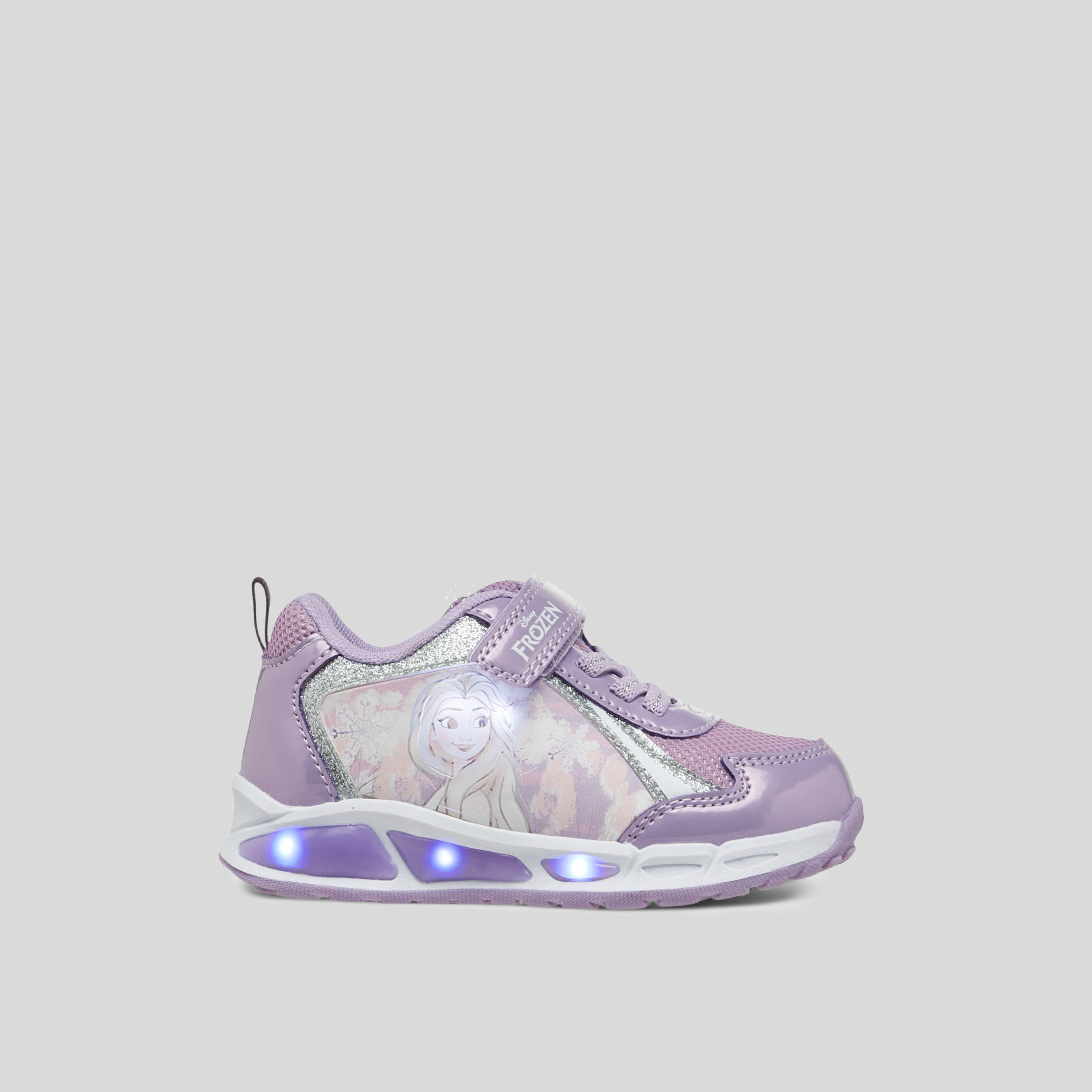 Disney Frozen Print Light-Up Sneakers with Hook and Loop Closure-girls-shoes-sneakers-image-4