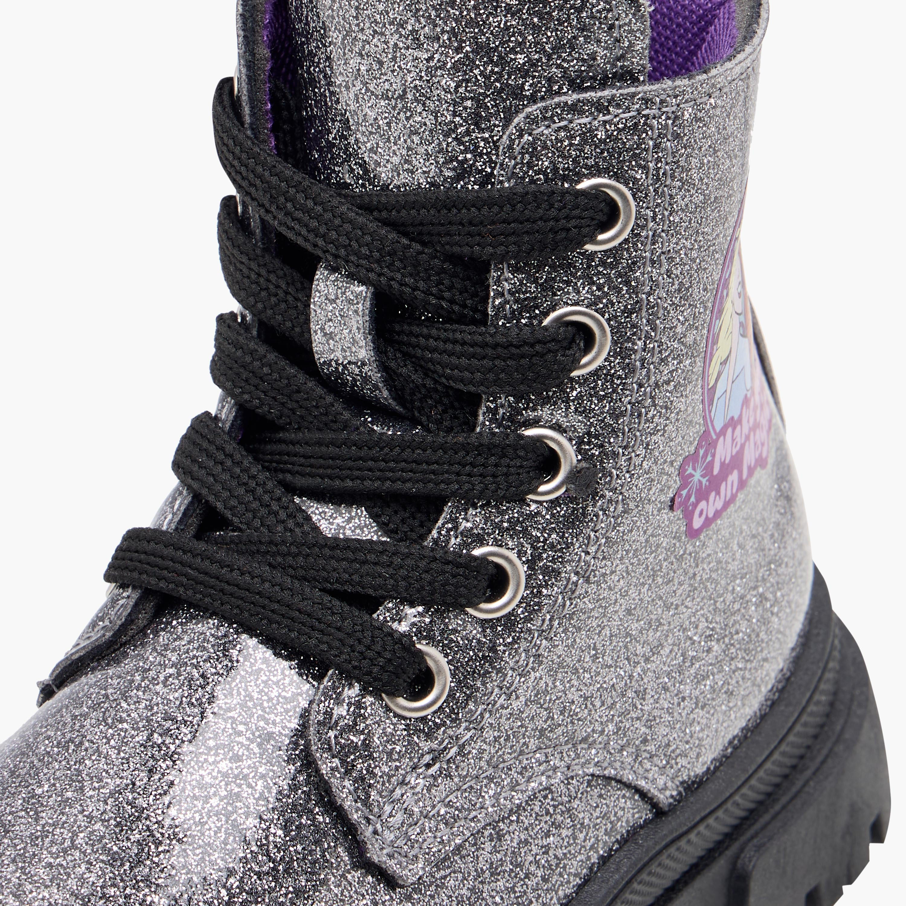 بوت بطول الكاحل بسحّاب إغلاق وطبعات فروزن من ديزني-girls-shoes-boots-image-3