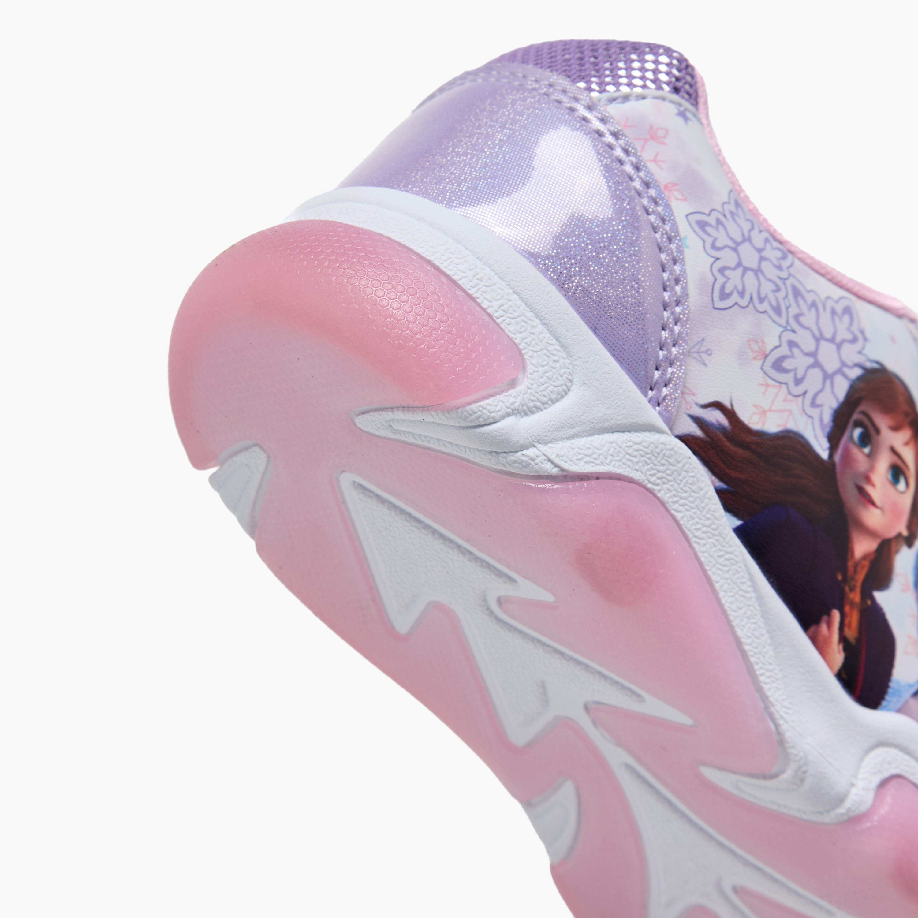 Disney Girls Frozen Print Light-Up Ankle Sneakers-girls-shoes-sneakers-image-7