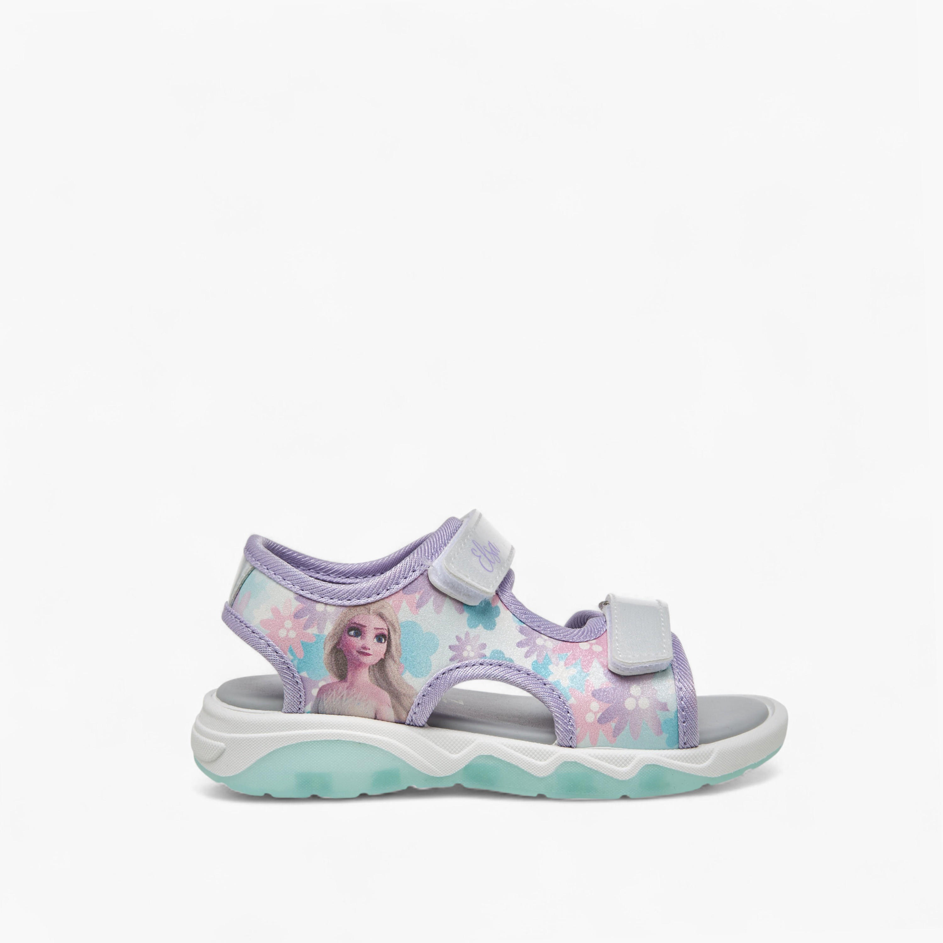 Disney Girls Elsa Print Strap Sandals-girls-shoes-sandals-image-2