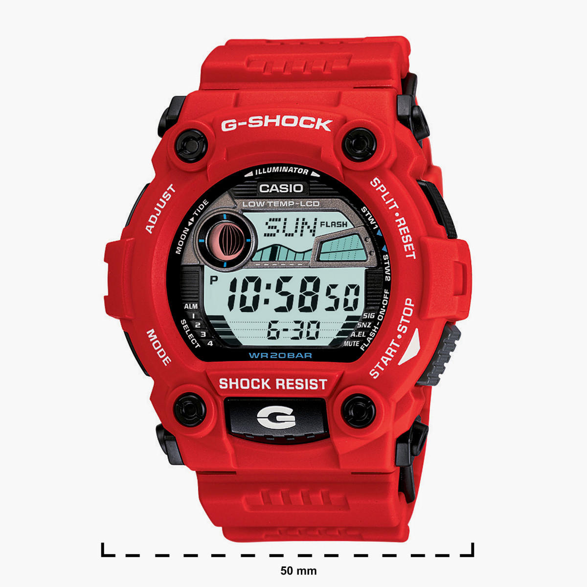 Casio G-Shock Men's Red Digital Resin Strap Watch G-7900A-4DR-men-watchesandjewellery-watches-image-2