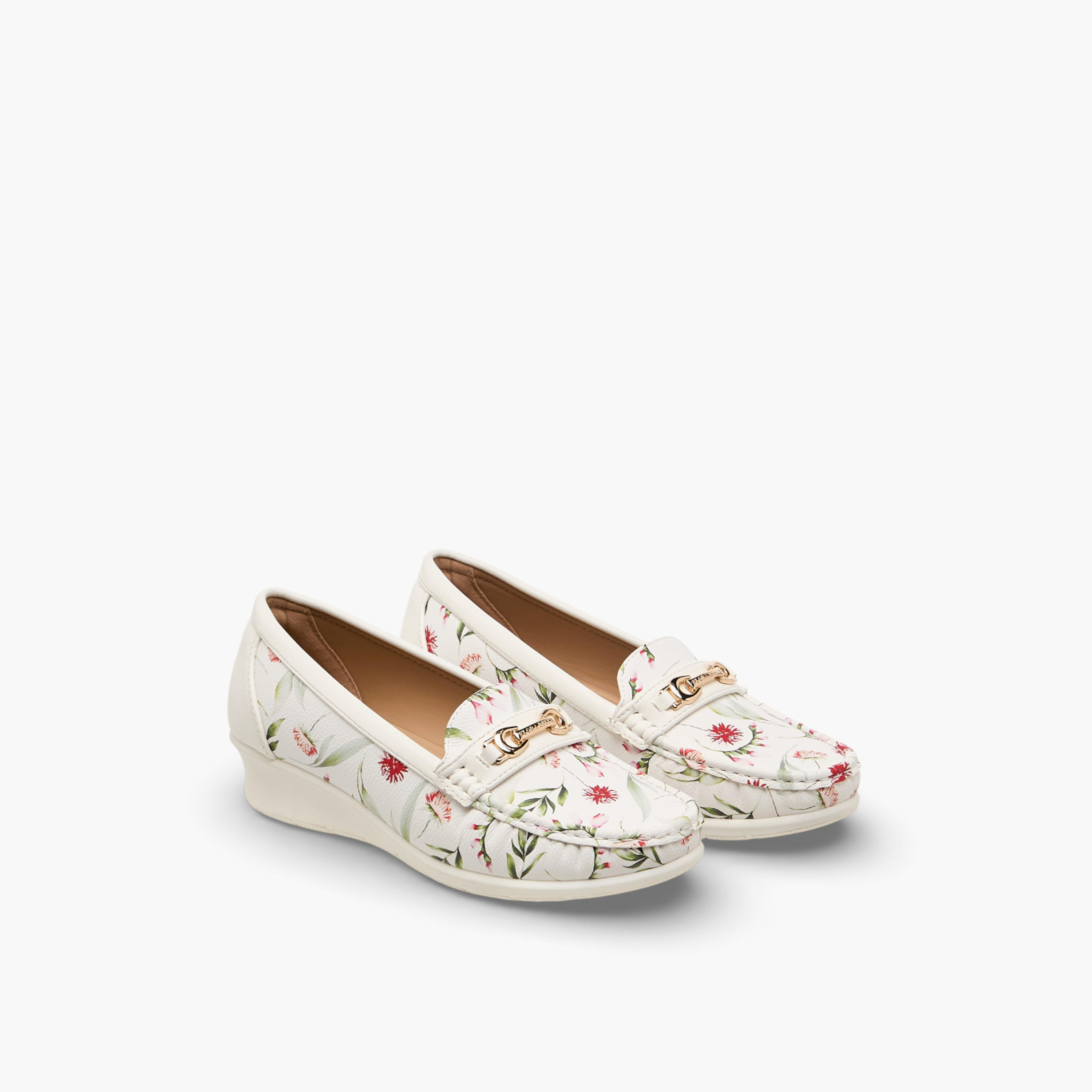 Flora Bella Women Floral Print Wedge Heel Loafers-women-shoes-loafersandmoccasins-image-1
