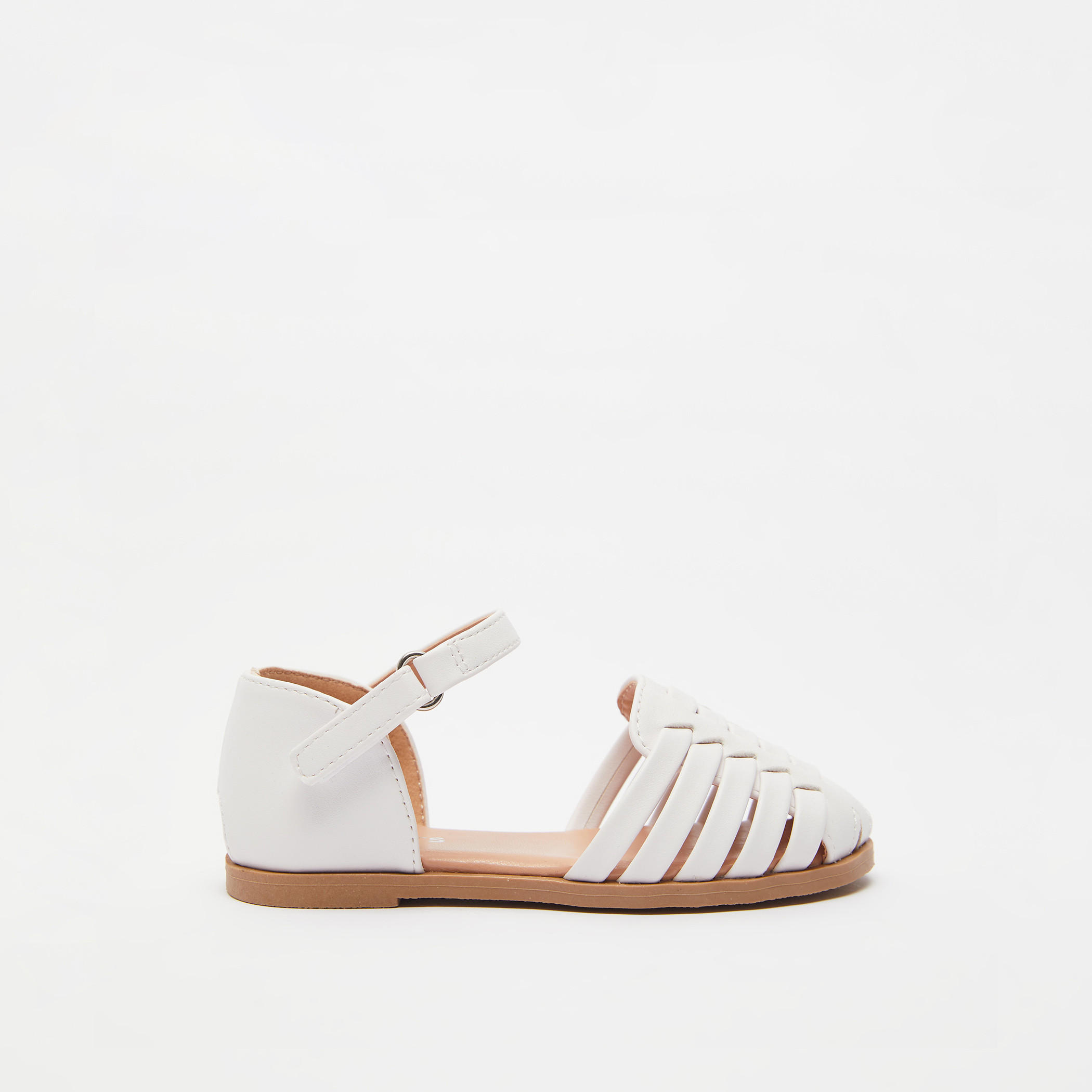 صندل مسطح بشريط إغلاق لاصق من جونيورز-girls-shoes-sandals-image-2