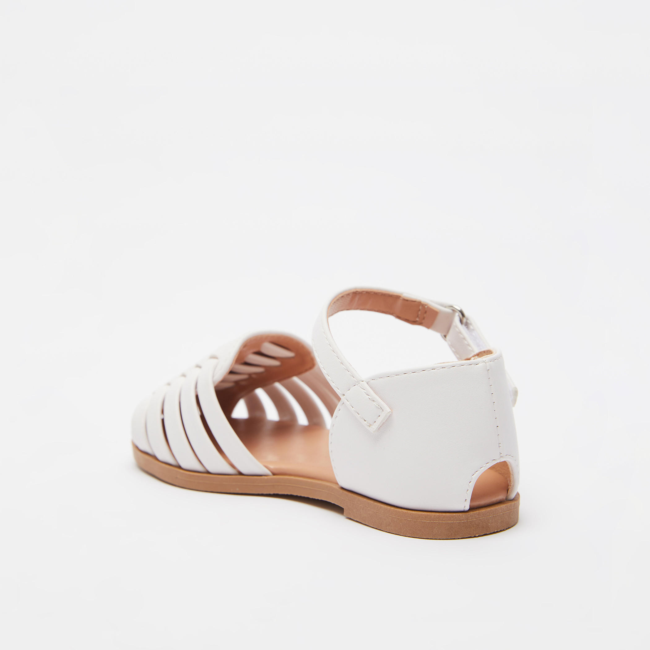 صندل مسطح بشريط إغلاق لاصق من جونيورز-girls-shoes-sandals-image-3