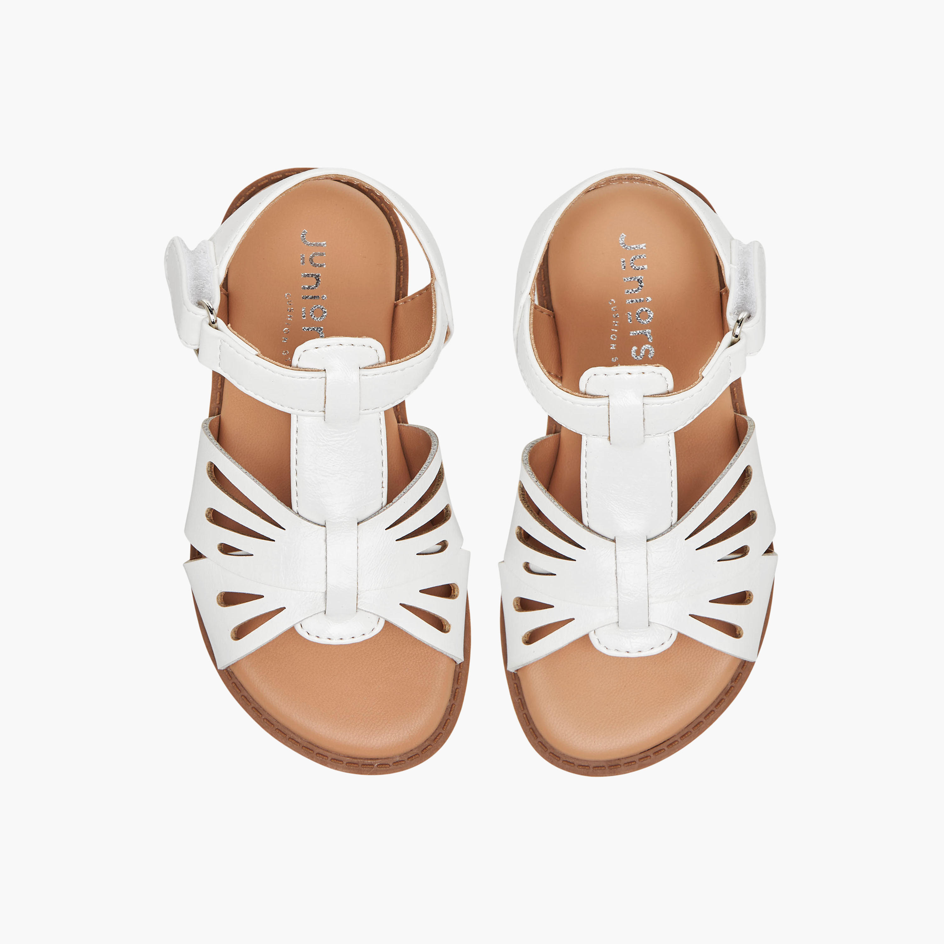 Juniors Girls Hook and Loop Strap Sandals-girls-shoes-sandals-image-1
