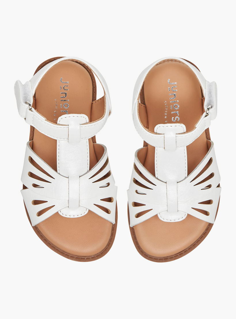 Juniors Girls Hook and Loop Strap Sandals-girls-shoes-sandals-image-1