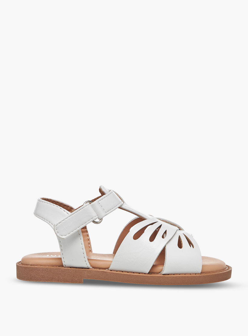 Juniors Girls Hook and Loop Strap Sandals-girls-shoes-sandals-image-2