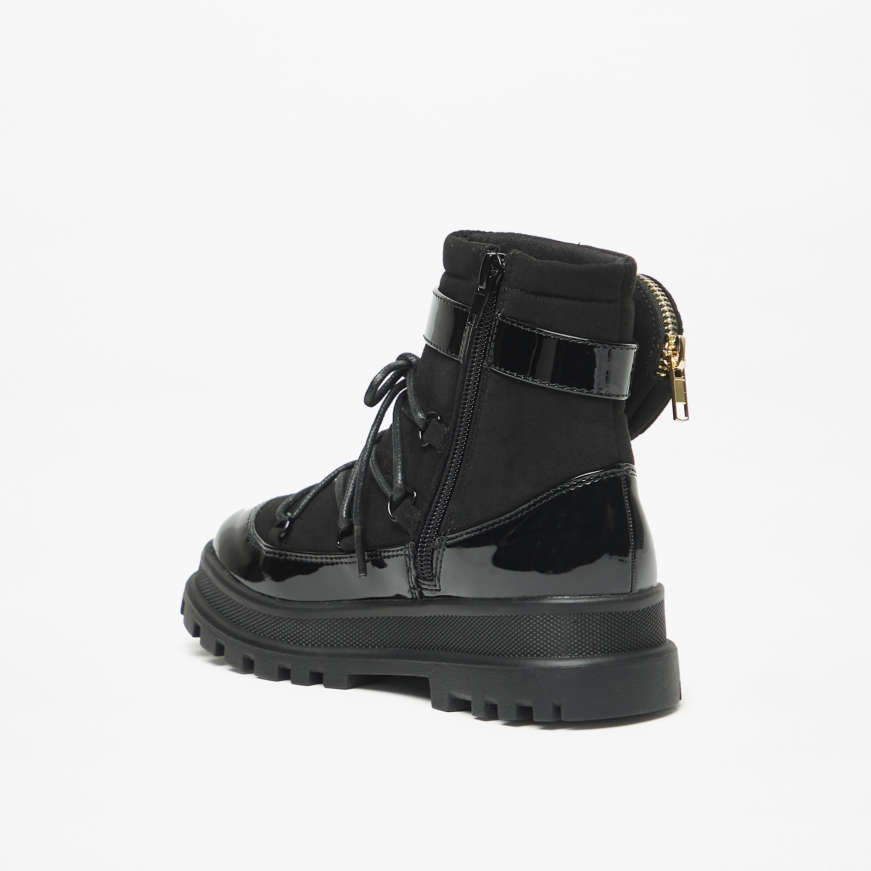 بوت بألواح وسحاب إغلاق مع شنطة صغيرة من ليتل ميسي-girls-shoes-boots-image-2
