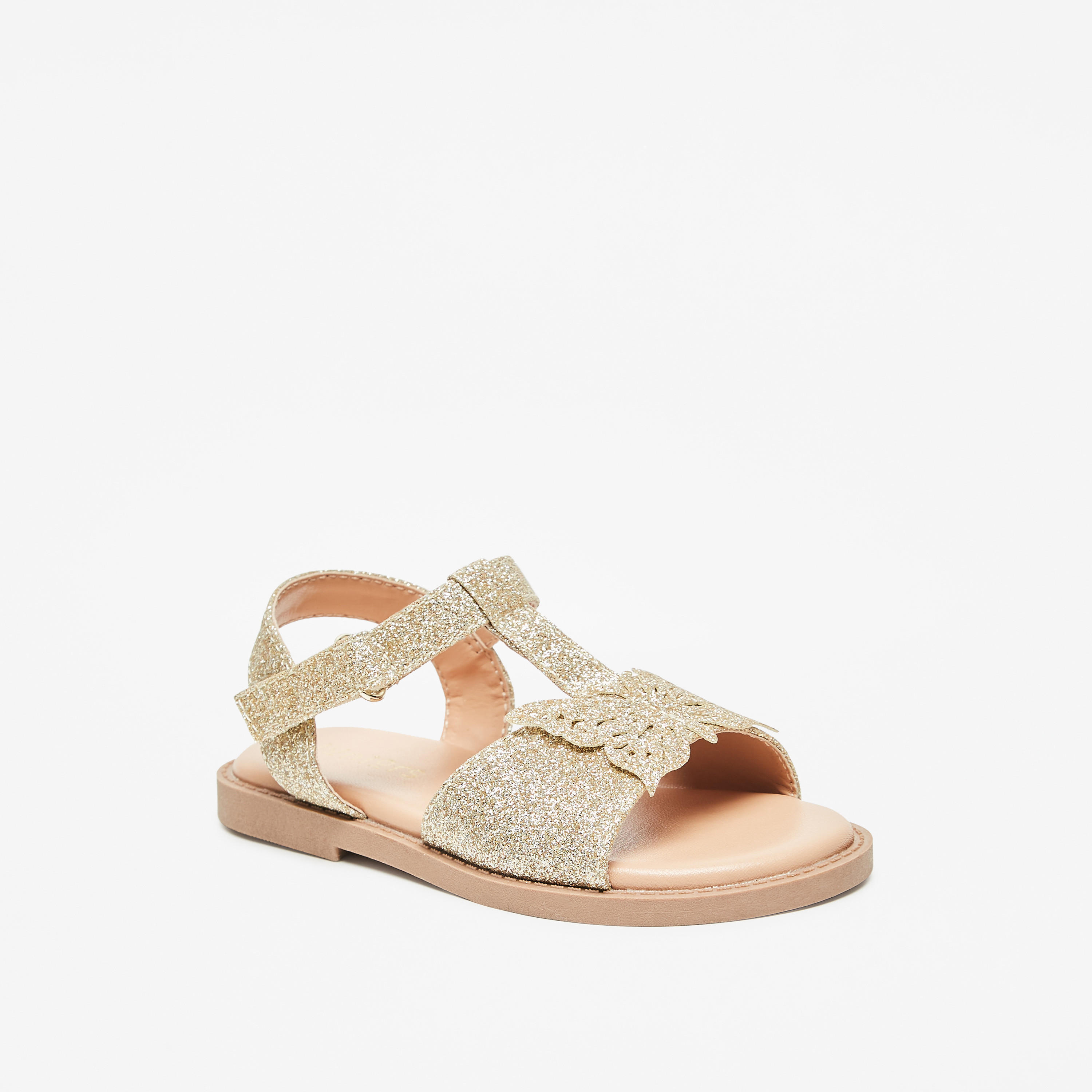 صندل بشريط إغلاق وزخارف فراشة من جونيورز-girls-shoes-sandals-image-11