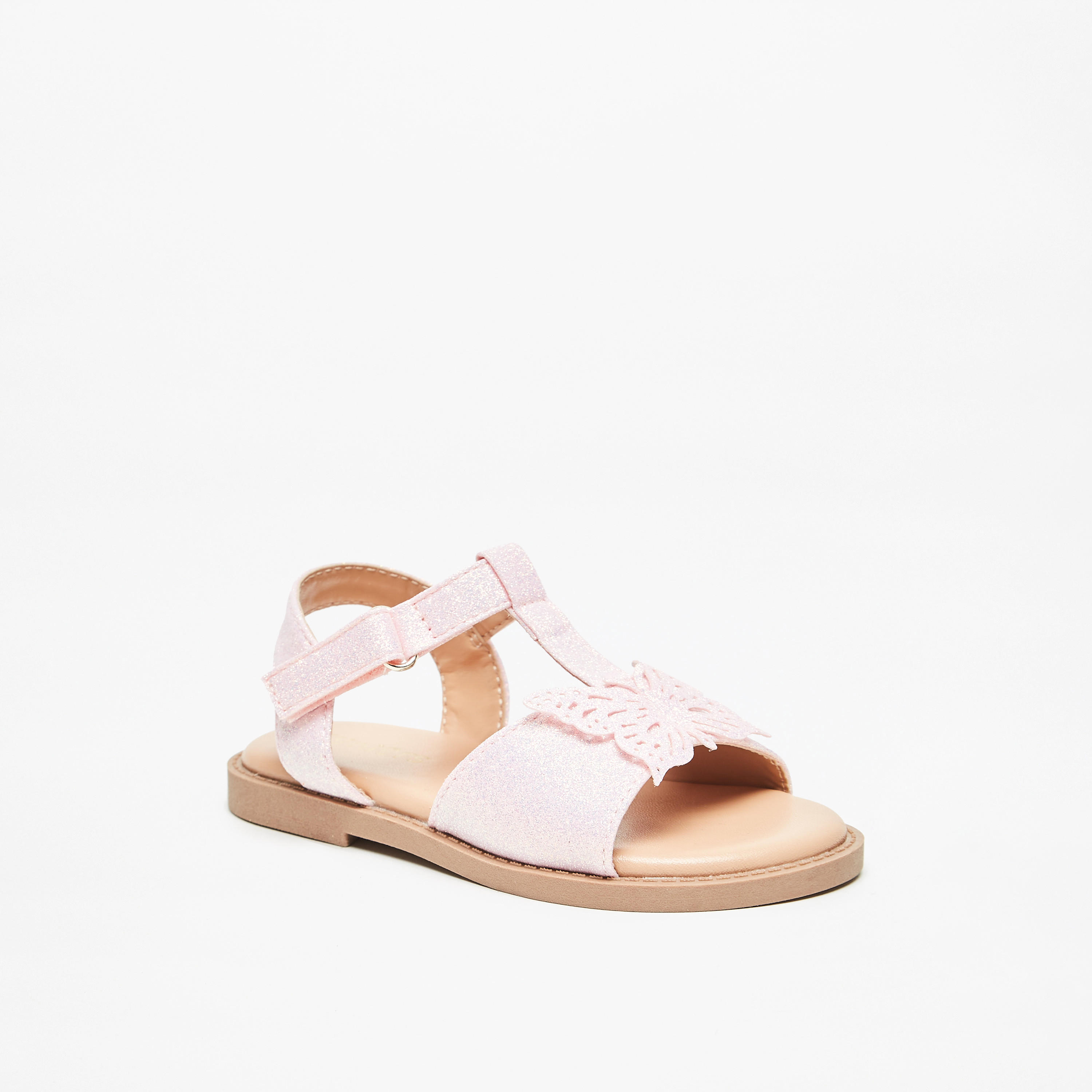 صندل بشريط إغلاق وزخارف فراشة من جونيورز-girls-shoes-sandals-image-6