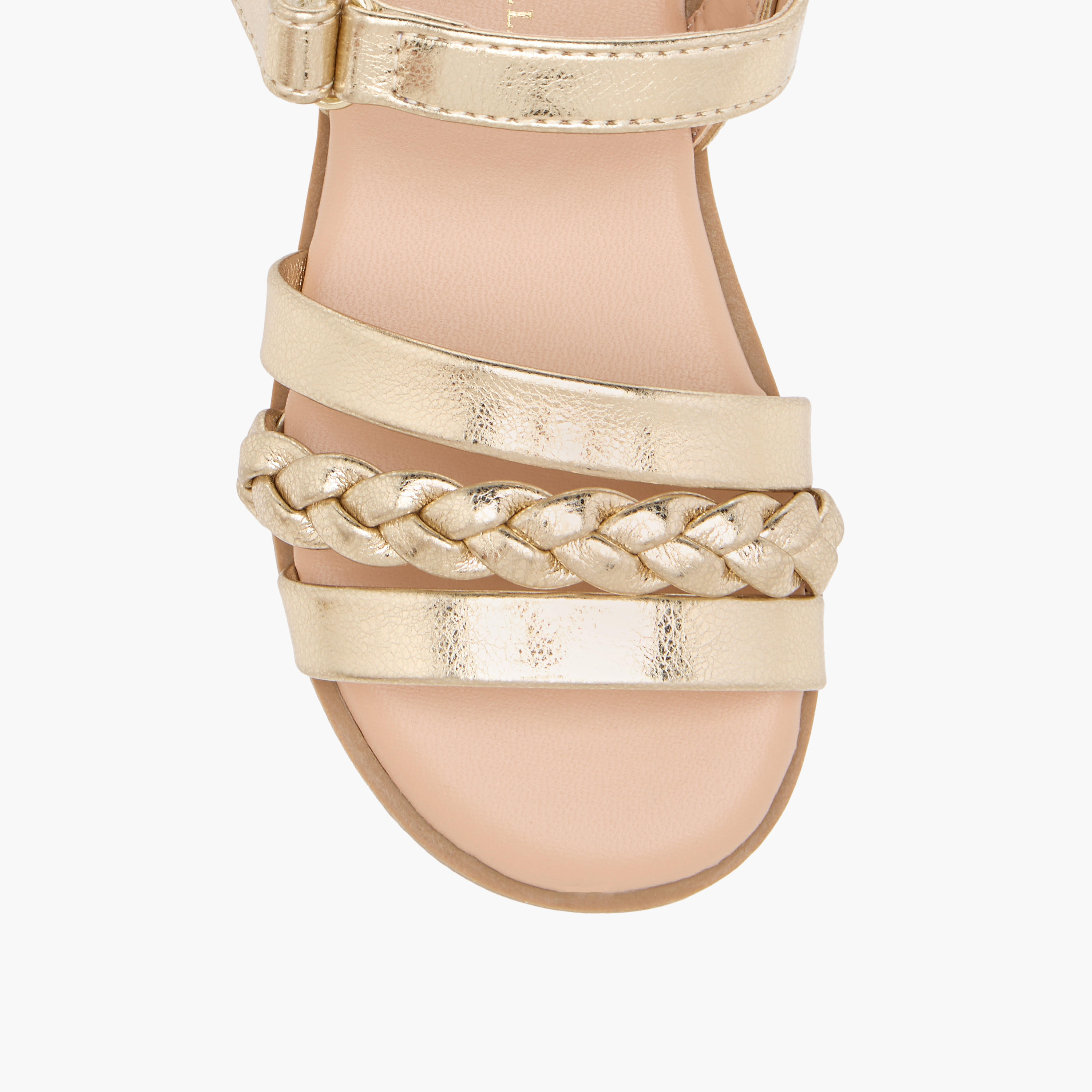 Flora Bella Braided Sandals with Hook and Loop Closure-girls-shoes-sandals-image-3