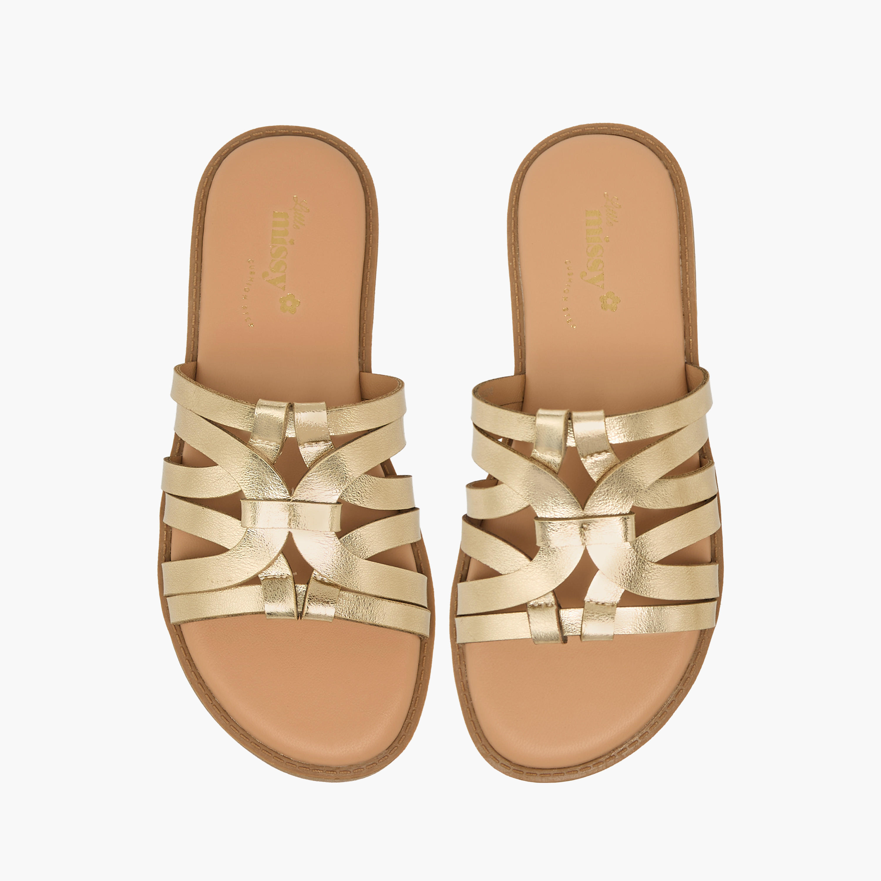 Little Missy Girls Strappy Slip-On Sandals-girls-shoes-sandals-image-1