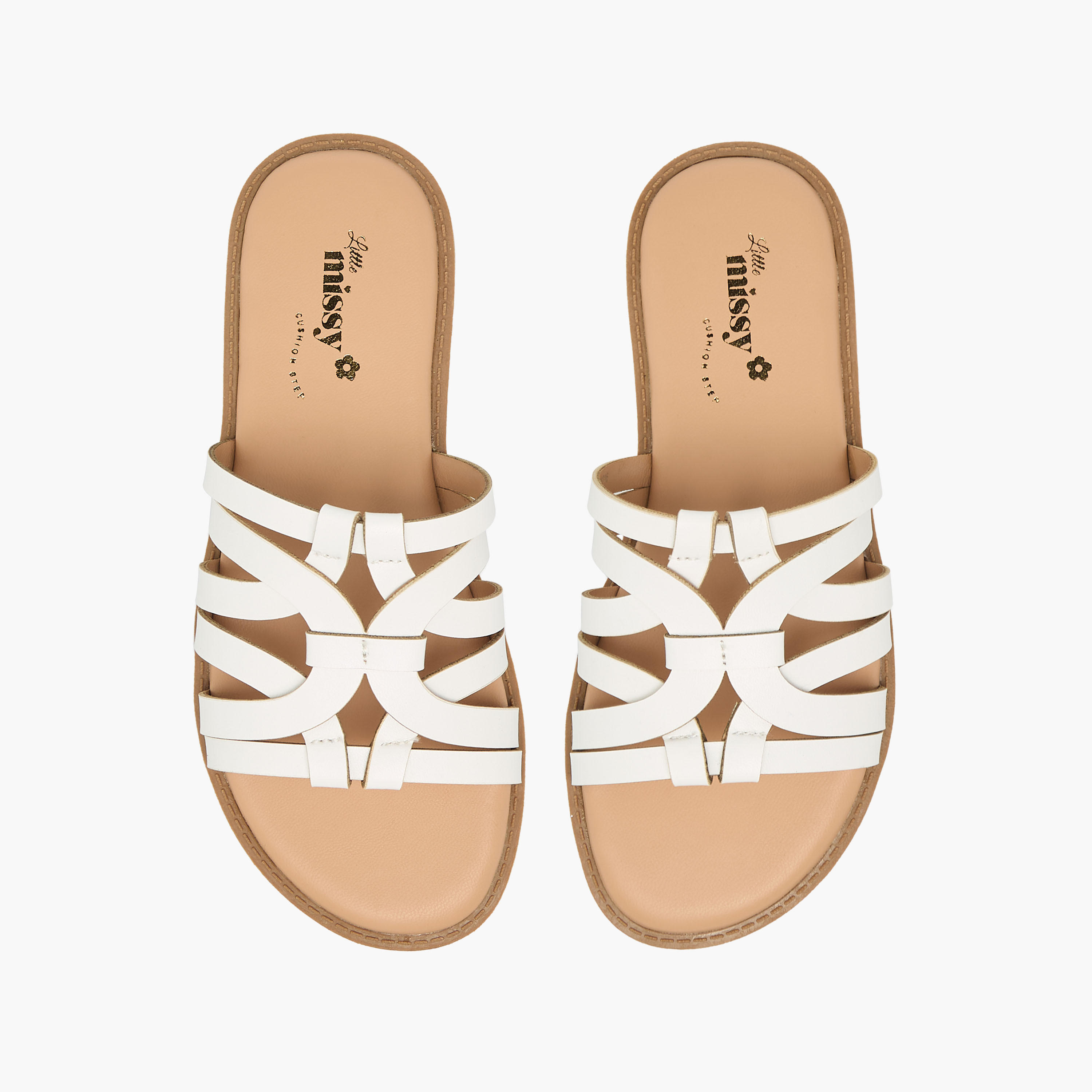 Little Missy Girls Strappy Slip-On Sandals-girls-shoes-sandals-image-1