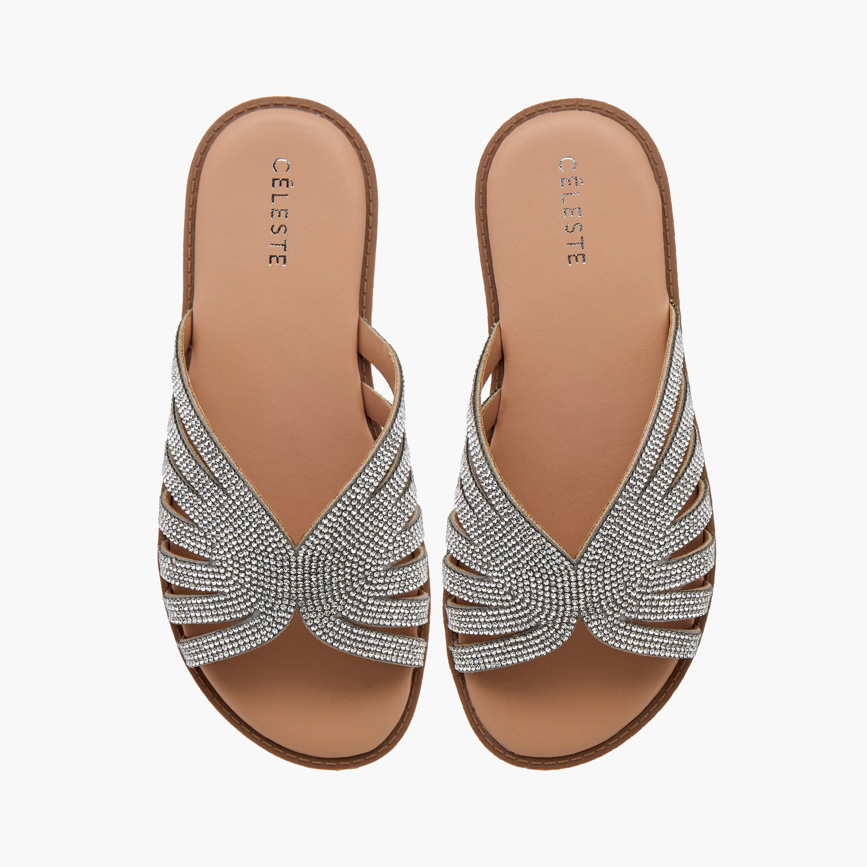 صندل مسطح مزين سهل الارتداء للبنات من سيليست - G14895-AA70-girls-shoes-sandals-image-1