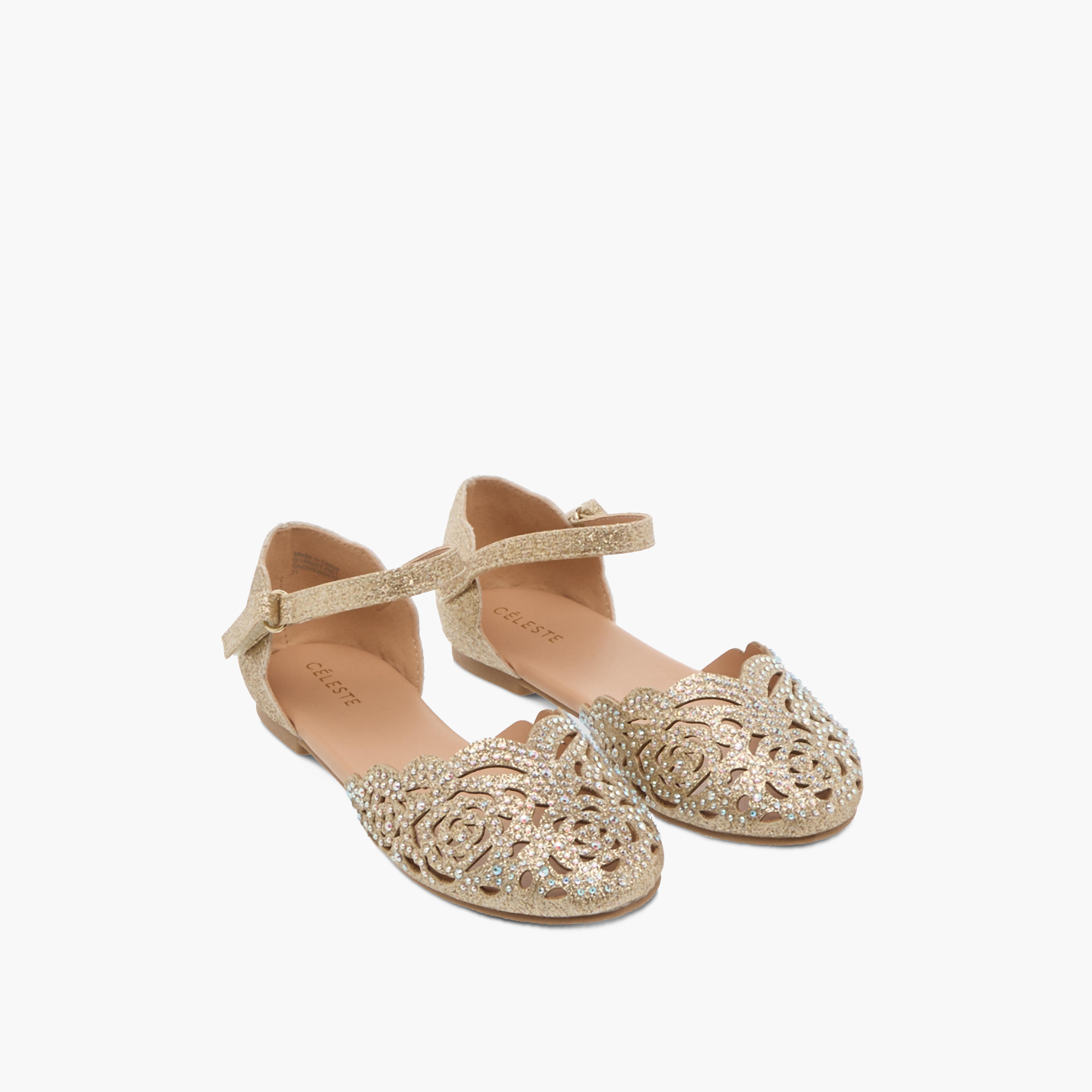حذاء باليرينا مزيّن بشريط إغلاق لاصق للبنات من سيليست-girls-shoes-sandals-image-10