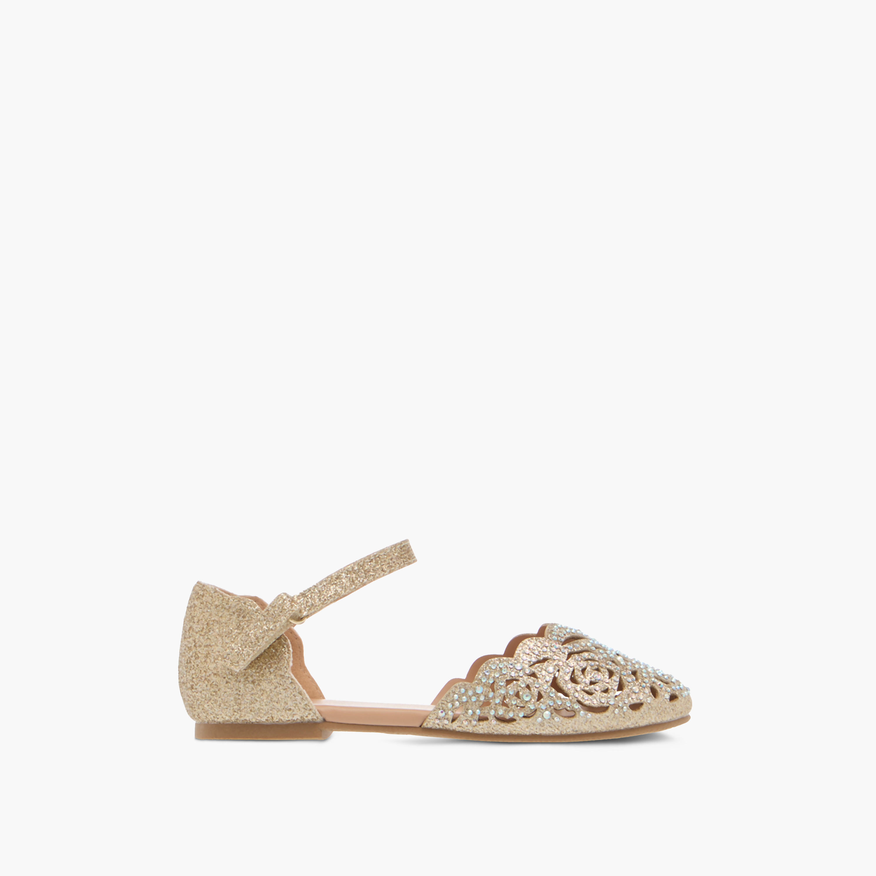 حذاء باليرينا مزيّن بشريط إغلاق لاصق للبنات من سيليست-girls-shoes-sandals-image-8