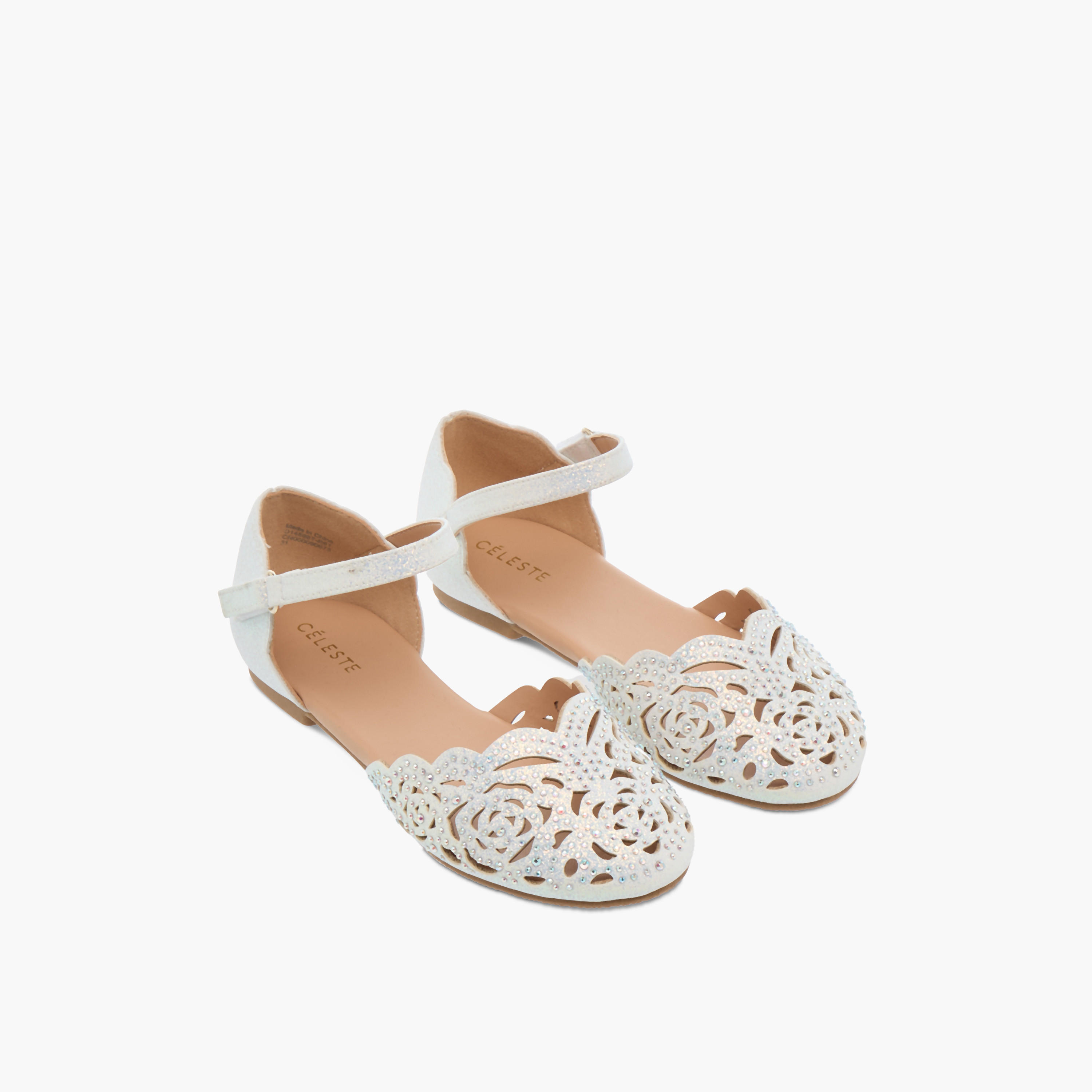 حذاء باليرينا مزيّن بشريط إغلاق لاصق للبنات من سيليست-girls-shoes-sandals-image-5