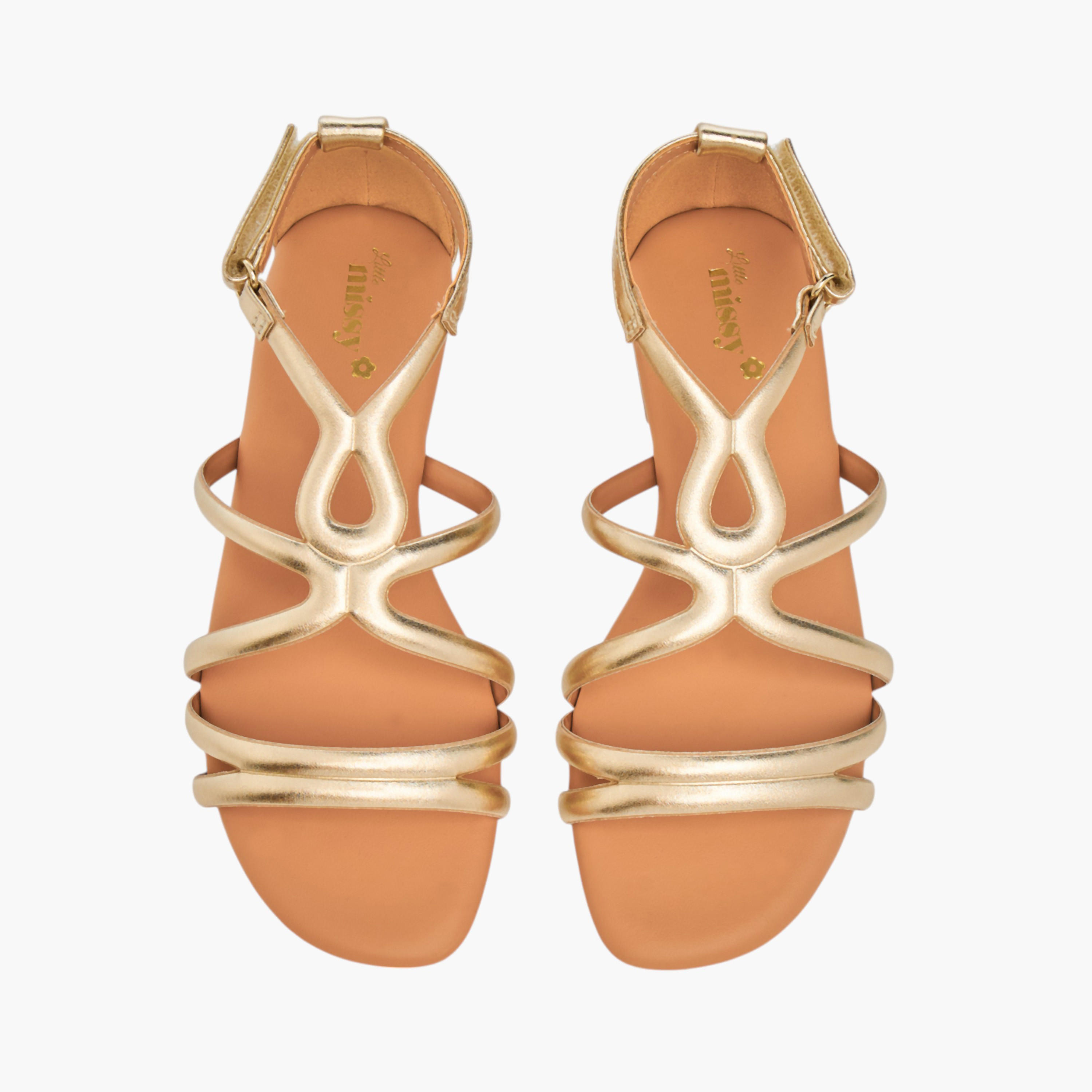 Little Missy Strappy Sandals with Hook and Loop Closure-girls-shoes-sandals-image-1
